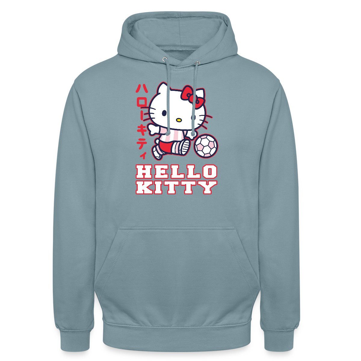 Hoodie Hello Kitty Spielt Fussball Sport Unisex Hoodie