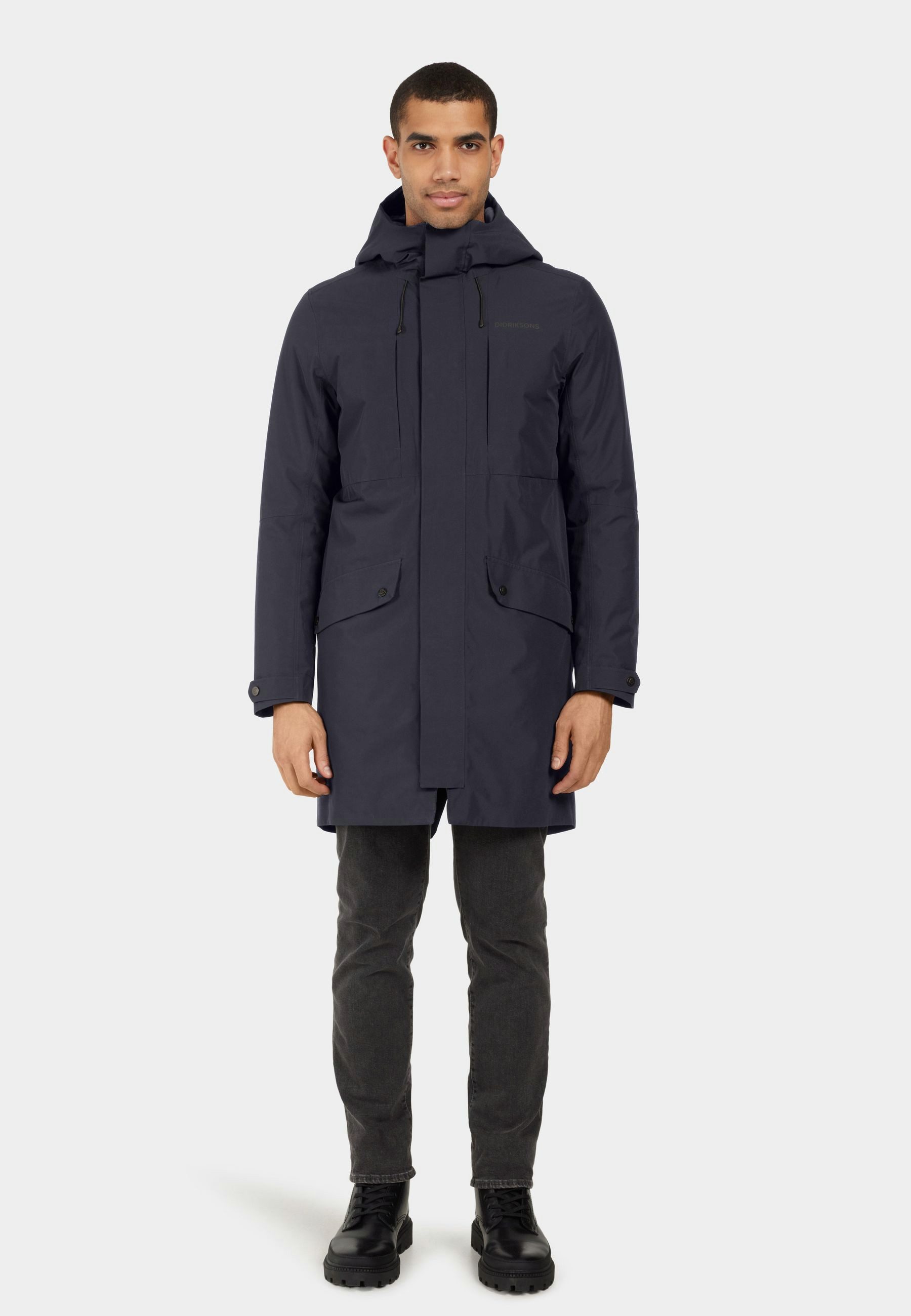 Didriksons Funktionsparka Herren Winterjacke Winterparka Wasserdicht FALKE mit Kapuze mit Taschen
