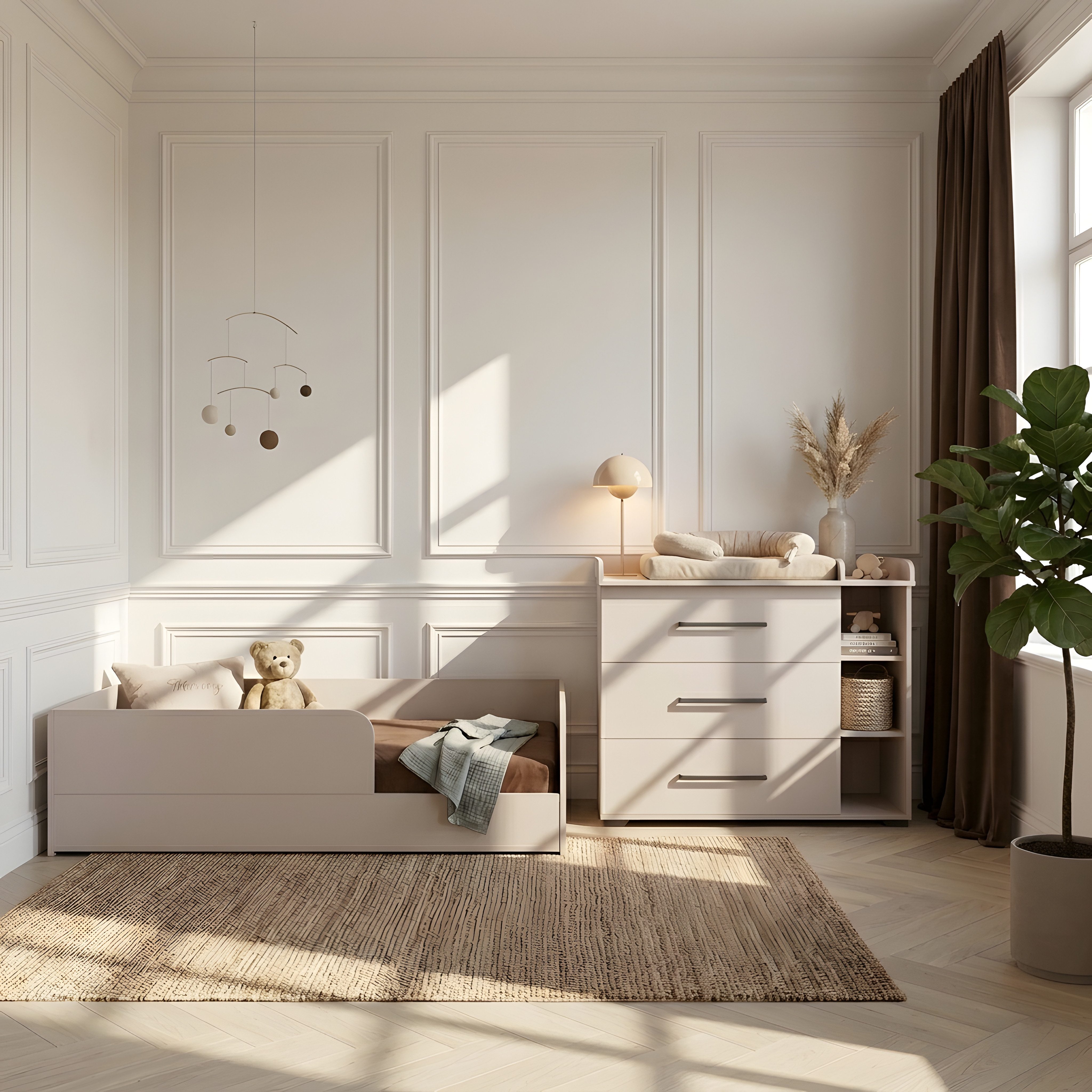 arthur berndt Kinderbett Essentials Bodenbett, 90x200cm für eine perfekte Einschlafbegleitung