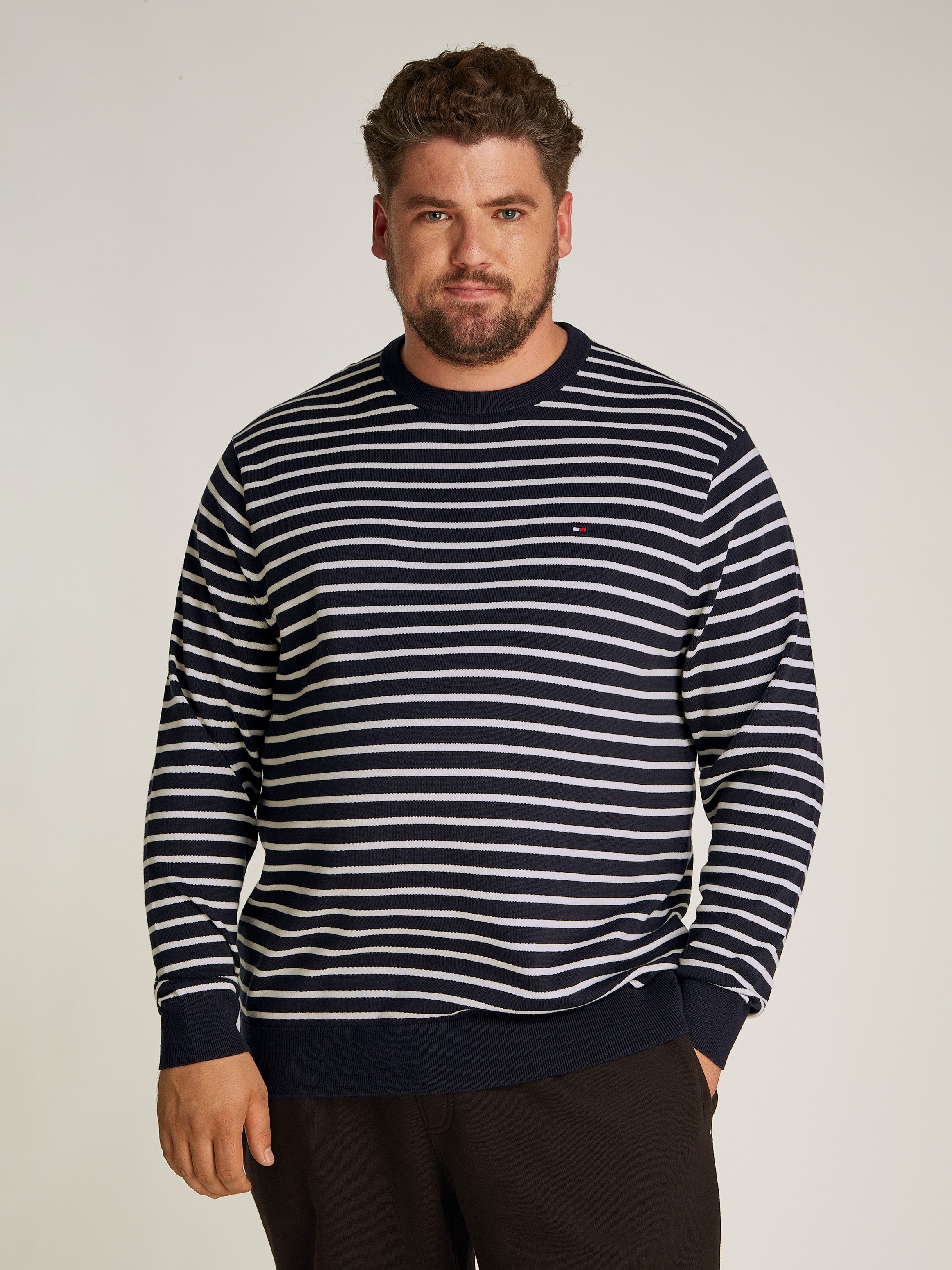 Tommy Hilfiger Big & Tall Rundhalspullover günstig online kaufen