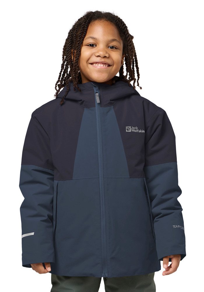 Jack Wolfskin Funktionsjacke TERRAVIEW 2L JKT M fest verbundene Kapuze, 2 Eingrifftaschen, 1 Innentasche