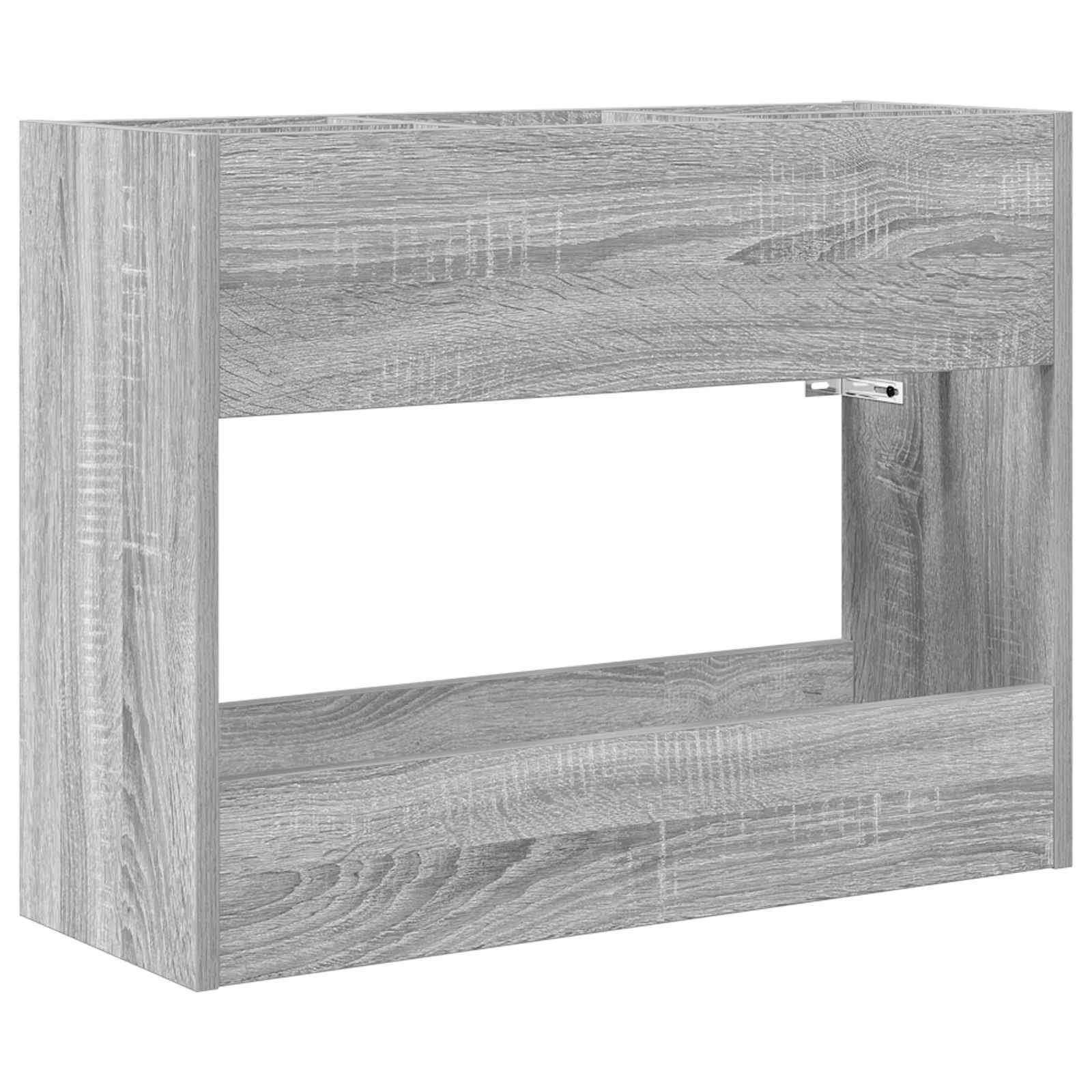 vidaXL Schirmständer Sonnenschirmhalter Graues Sonoma 65 x 24 x 50 cm Holzwerkstoff (1 St)