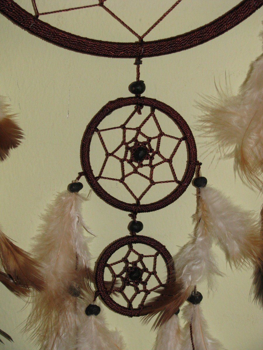SIMANDRA Hängedekoration Traumfänger (16 cm), L: 40 cm