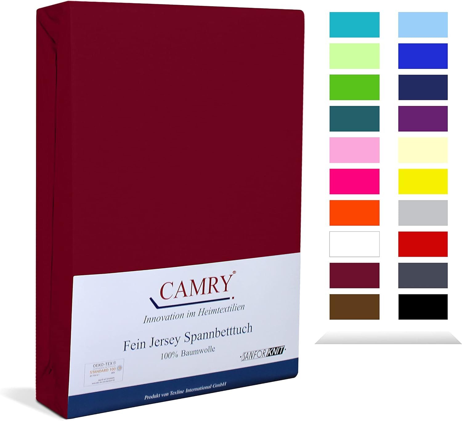 Camry Spannbettlaken CLASSIC, Jersey Baumwolle, Gummizug: rundum, viele Far günstig online kaufen