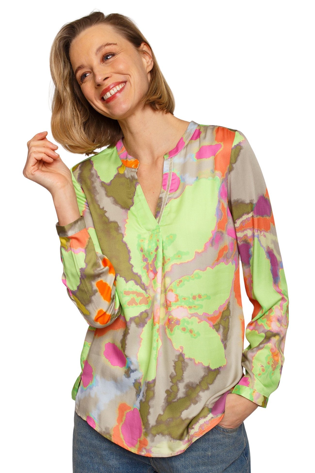 Emily Van Den Bergh Schlupfbluse Damenbluse 8346-143651