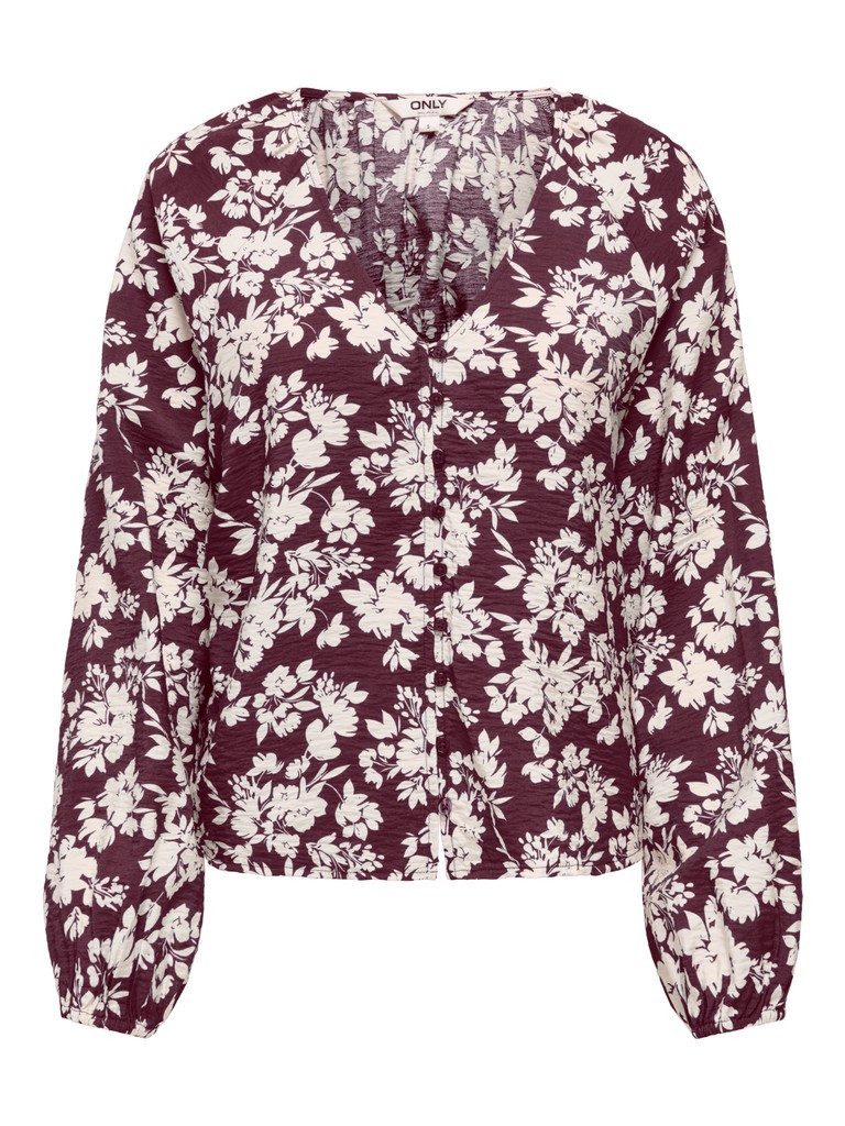 ONLY Blusenshirt ONLZION STRYLA L/S BUTTON TOP WVN