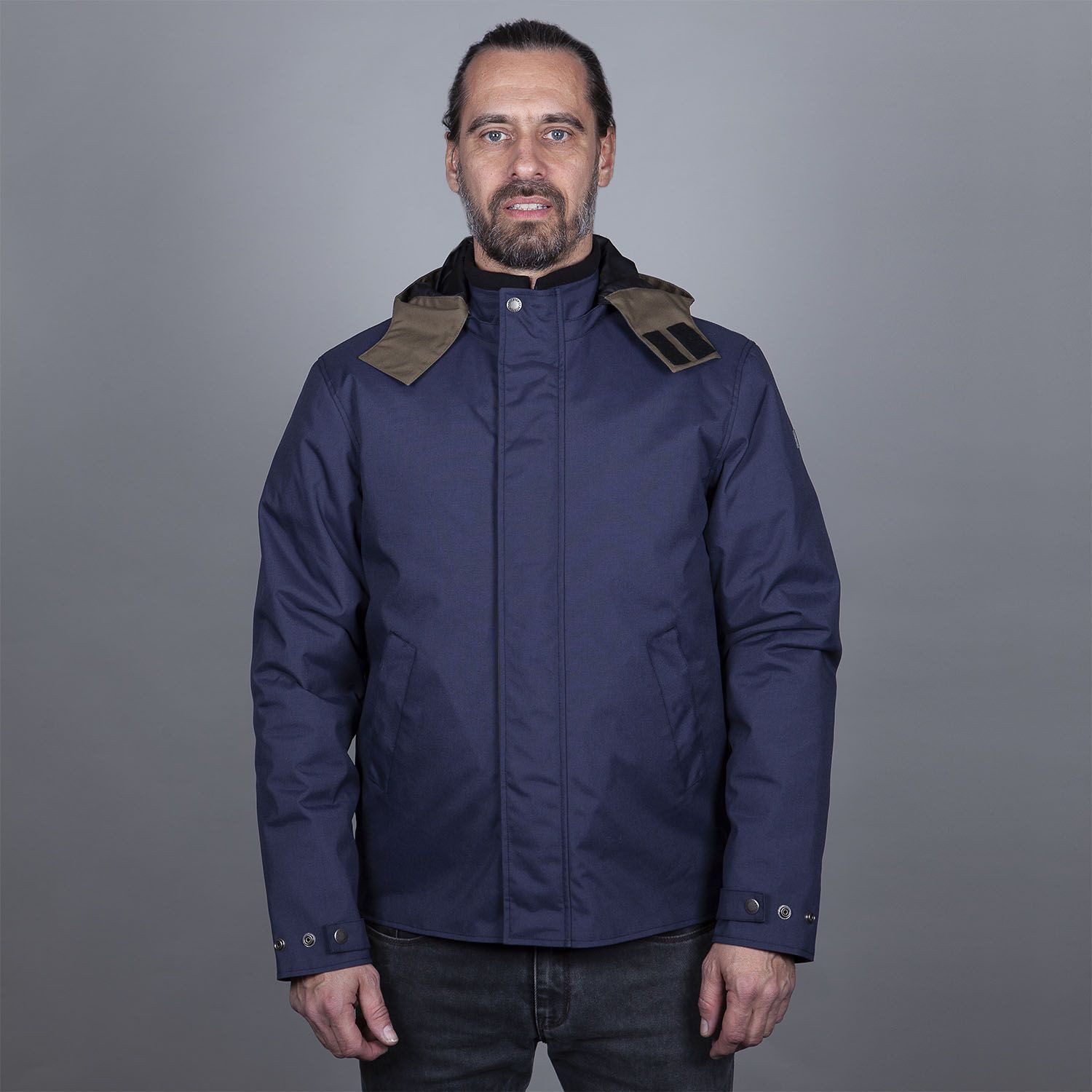 Helstons Motorradjacke Flame wasserdichte Motorrad Textiljacke Rückenprotektor enthalten,wasserdicht – Bild 2 von 5