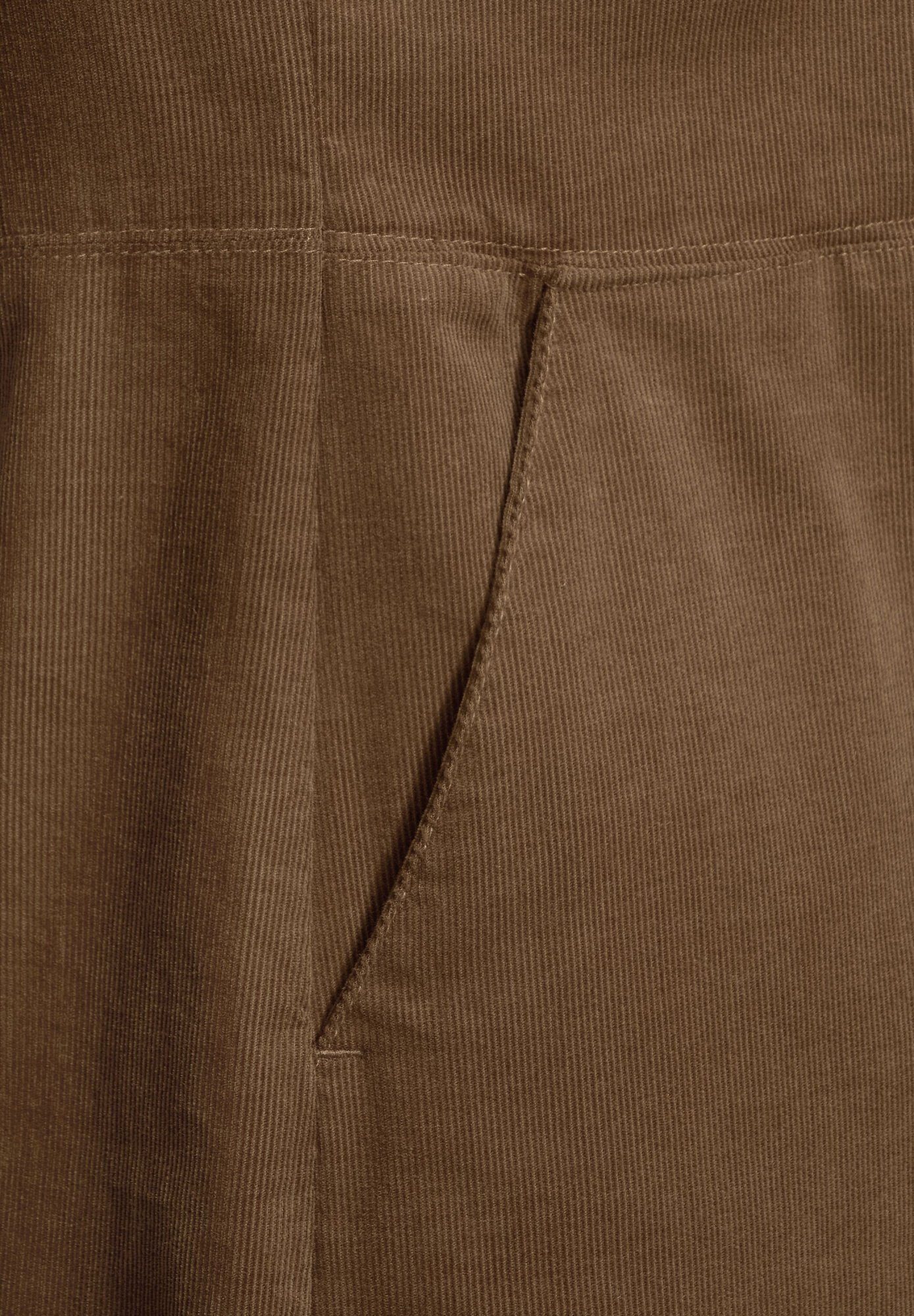Design Cecil Einschubtaschen, Lässiges Kleid Babycord Cordkleid in einem