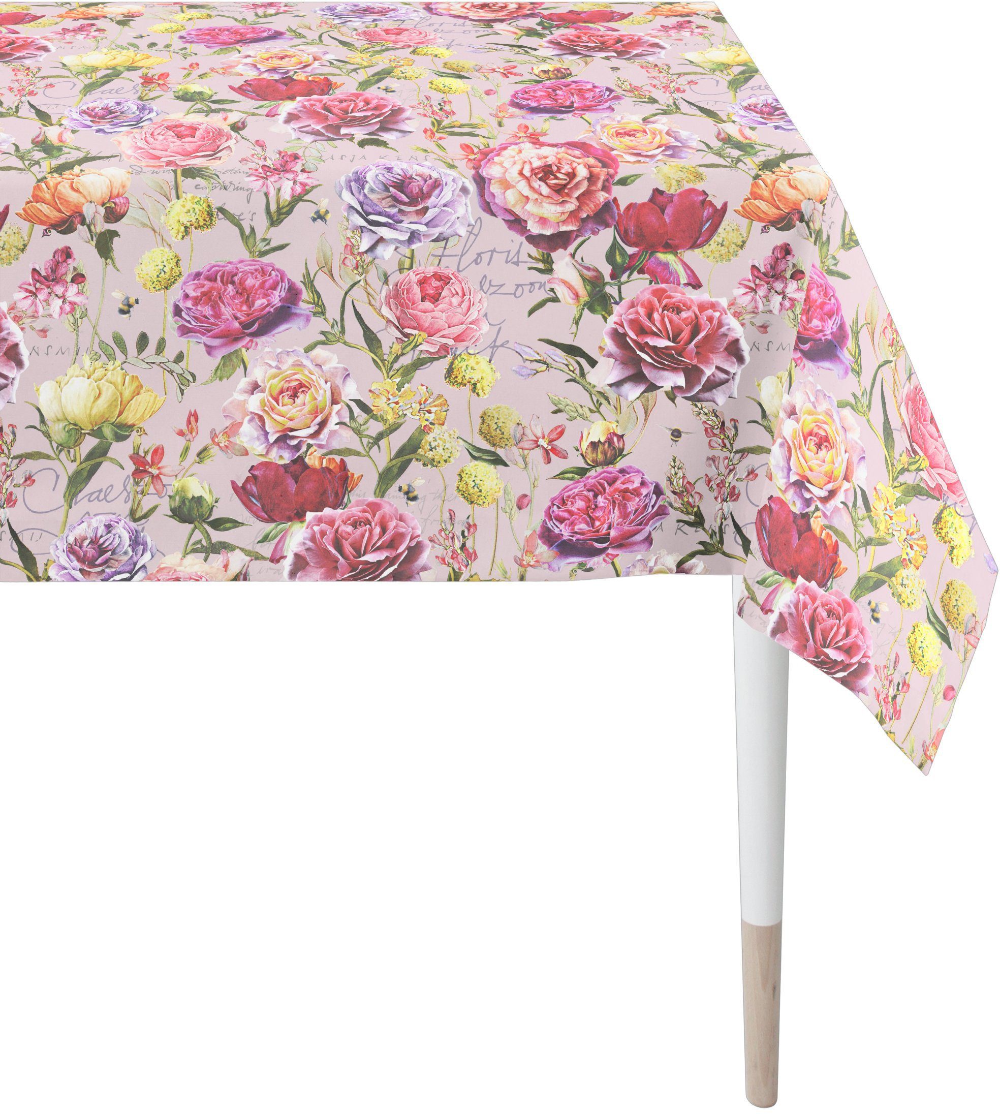 SUMMERTIME, Tischdecke APELT Sommerdeko, Sommer rosa/pink/bunt 7701 Digitaldruck (1-tlg),