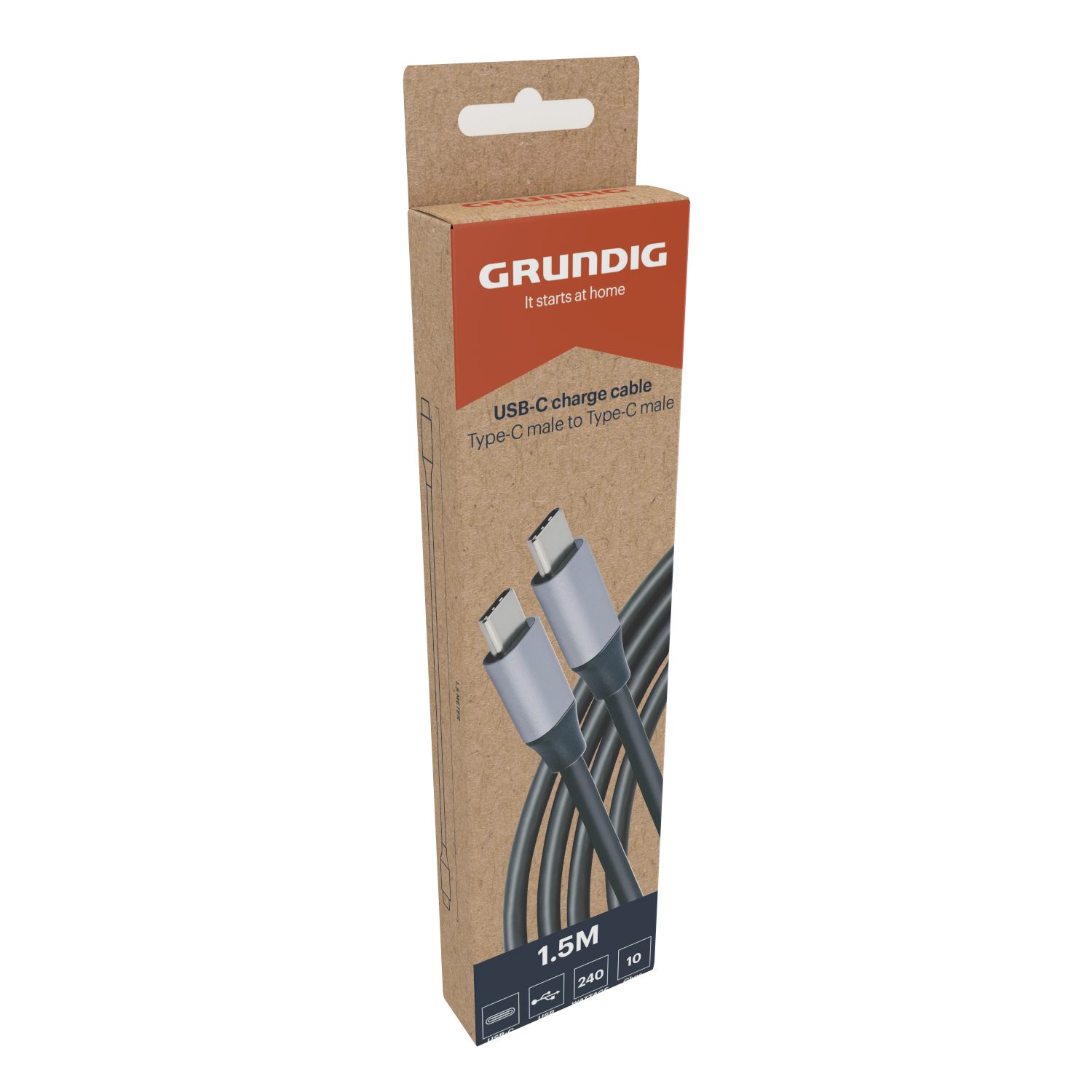 Grundig Grundig 1.5M USB-C Kabel Strom-Adapterkabel