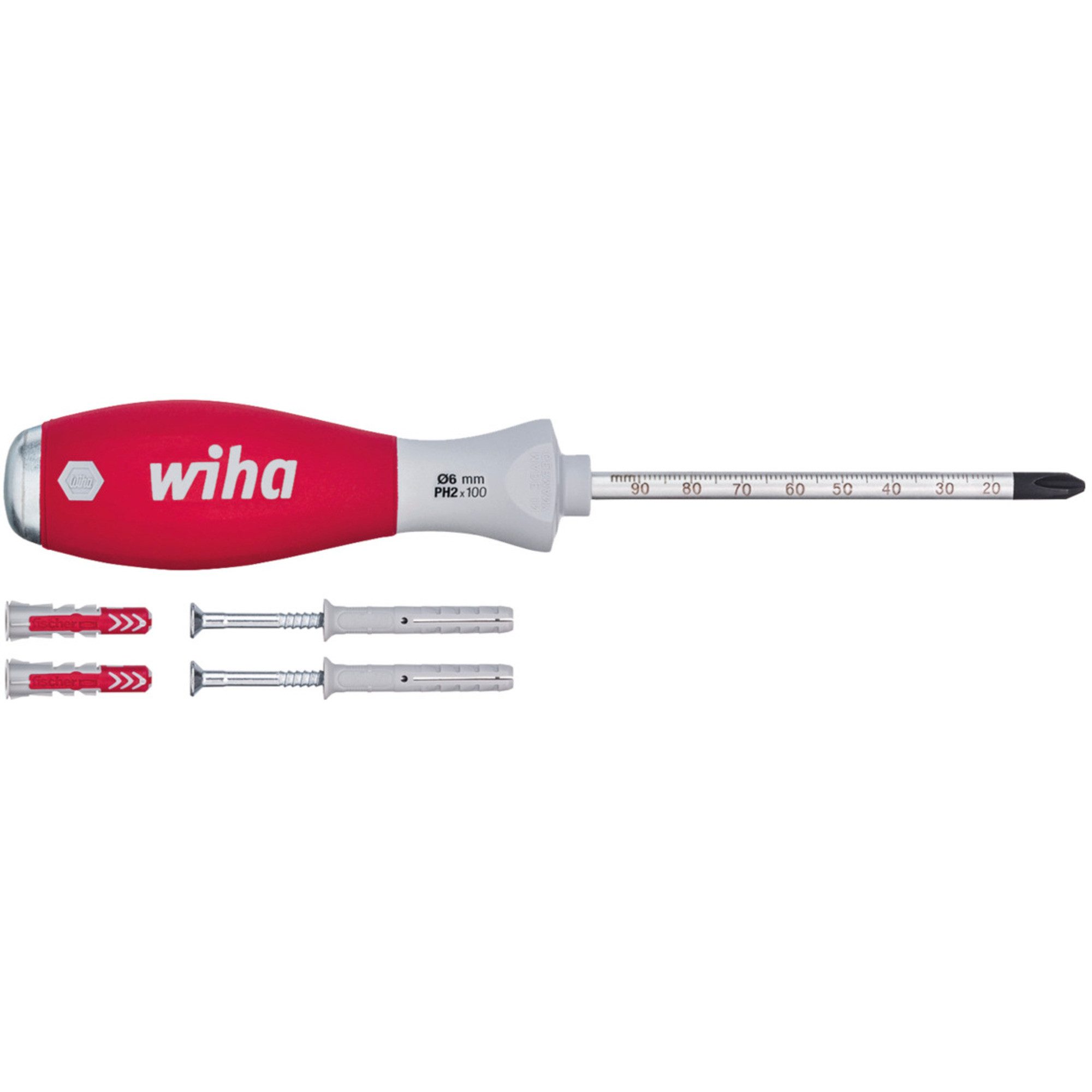 Wiha Schraubendreher Wiha Dübellochschläger-Set SoftFinish