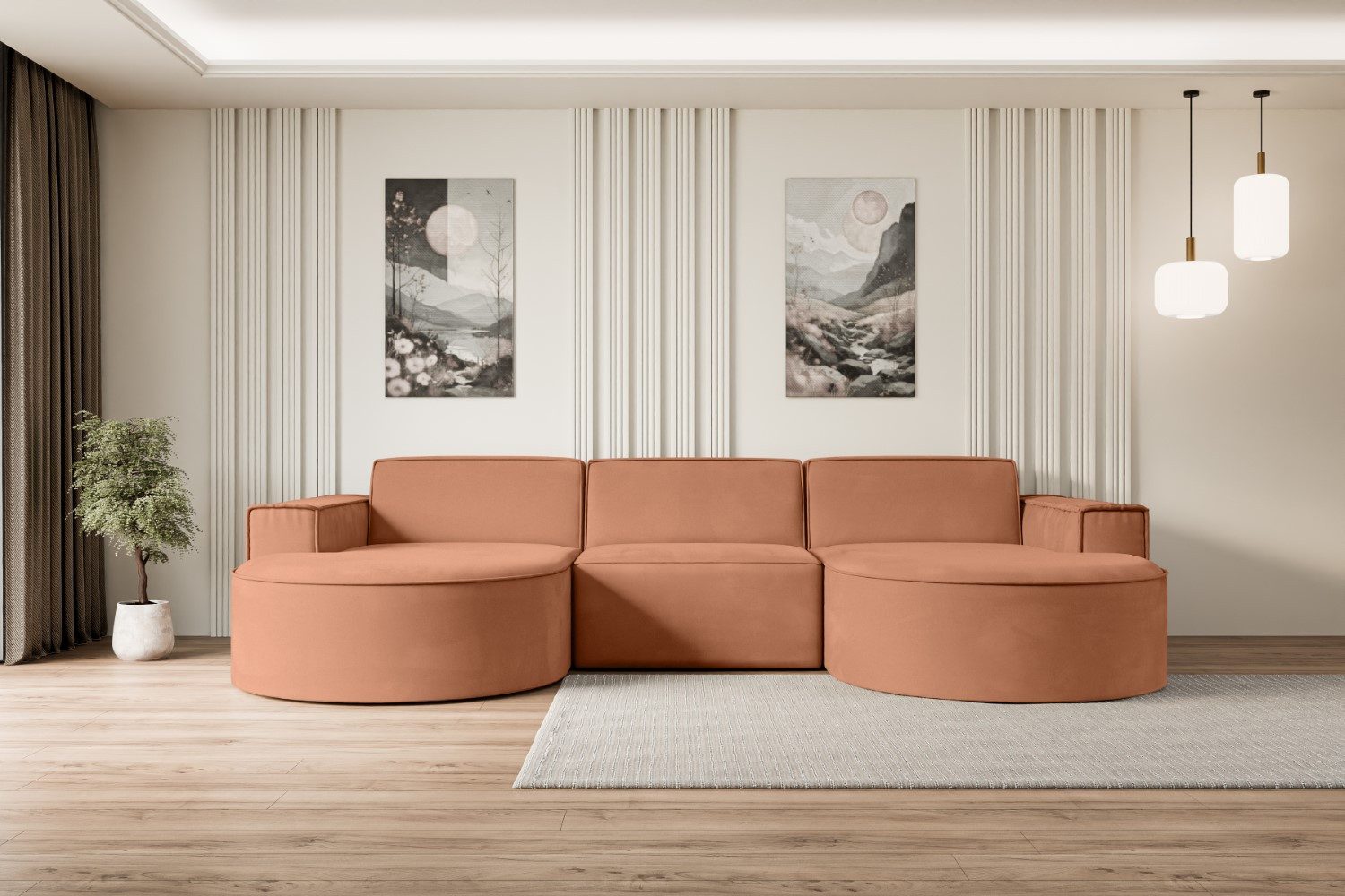 ALTDECOR Wohnlandschaft MARI-U1, Sofa Praktische Bequeme Funktionsecke Couc günstig online kaufen
