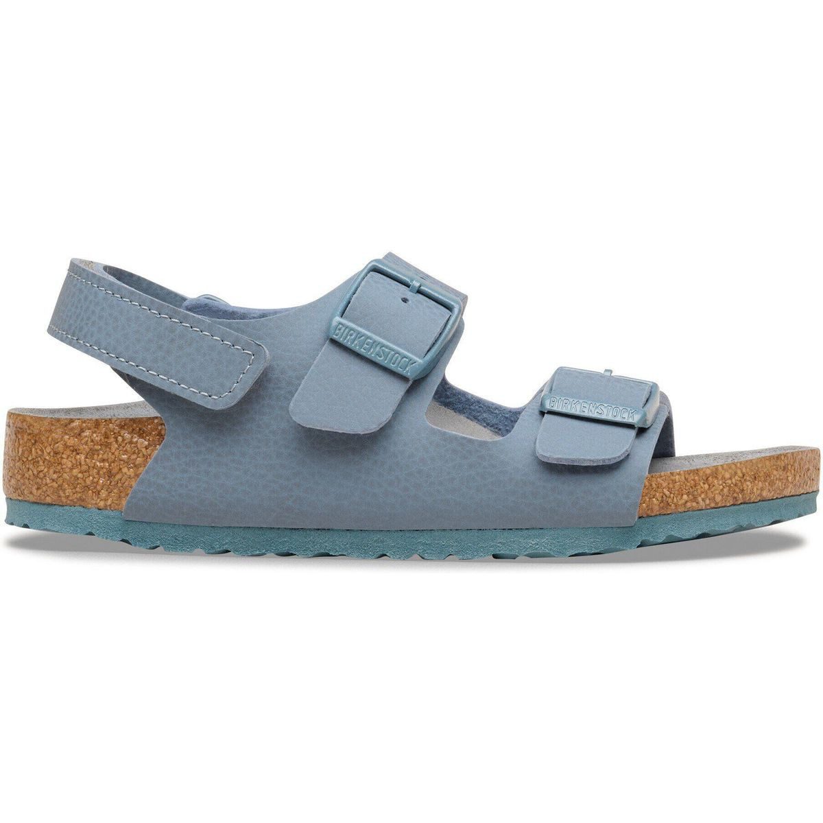 Birkenstock Milano AS Kids Birko-flor D. Soil Triples B.Gray Outdoorsandale Maximaler Halt und Komfort für aktive Kinderfüße, perfekt angepasst