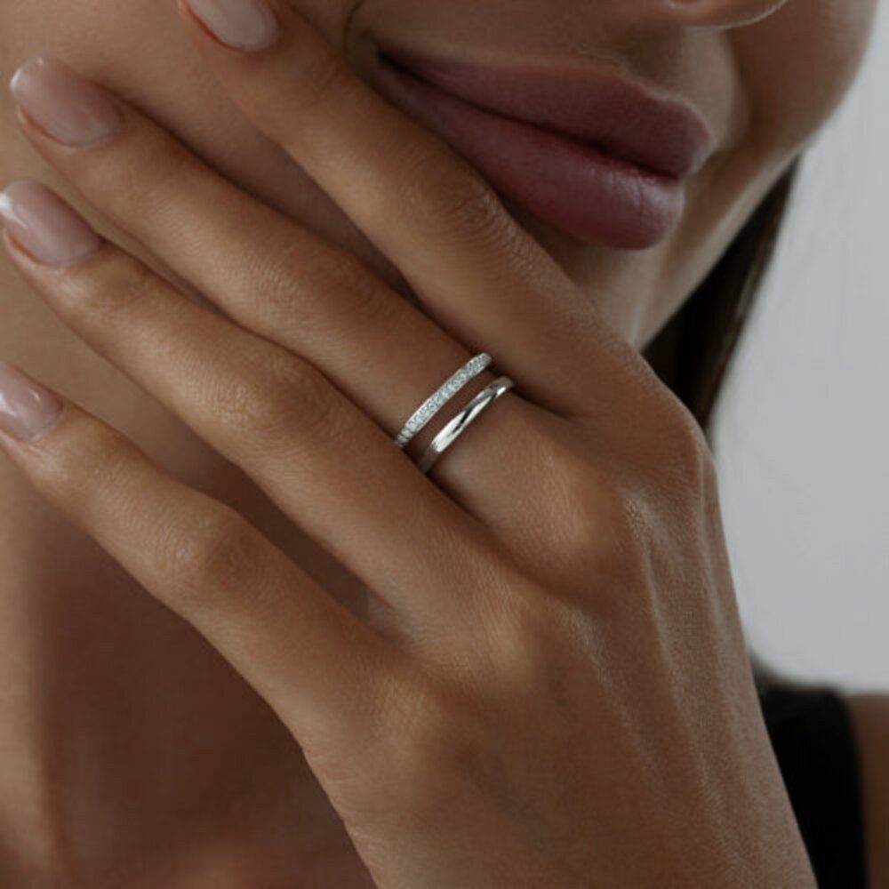 Secretforyou Fingerring Fingerring Ring 925 Silber Zirkonia Steine Echtschm günstig online kaufen