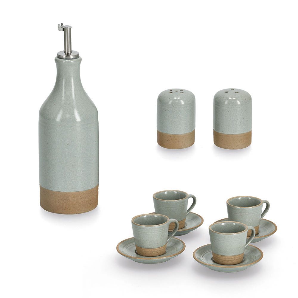 Zeller Present Pfefferstreuer Salz-/-Set, 2-tlg., Steingut