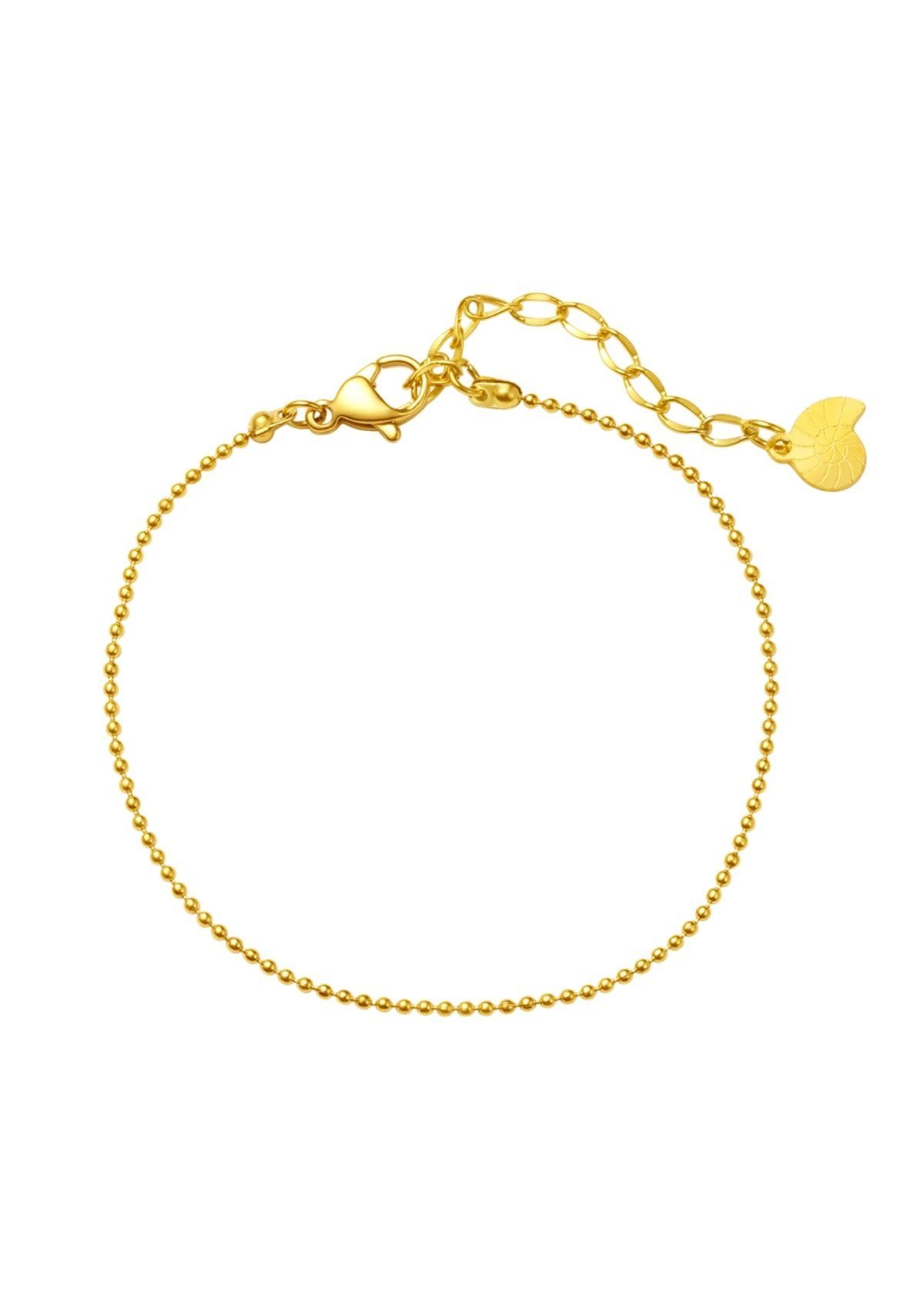 Hey Happiness Edelstahlarmband Satellite Kugelarmband, wasserfest, Filigranes Damen Armband aus Edelstahl