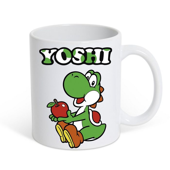 Youth Designz Tasse Yoshi Kaffeetasse Geschenk mit trendigem Logo Print Keramik