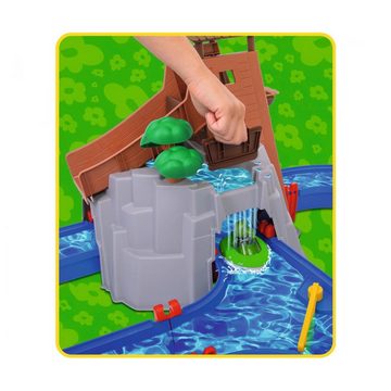 Aquaplay Wasserbahn AdventureLand 8700001547, mit Berg Turm Stausee Boot Spielset Kinder Wasserspielzeug