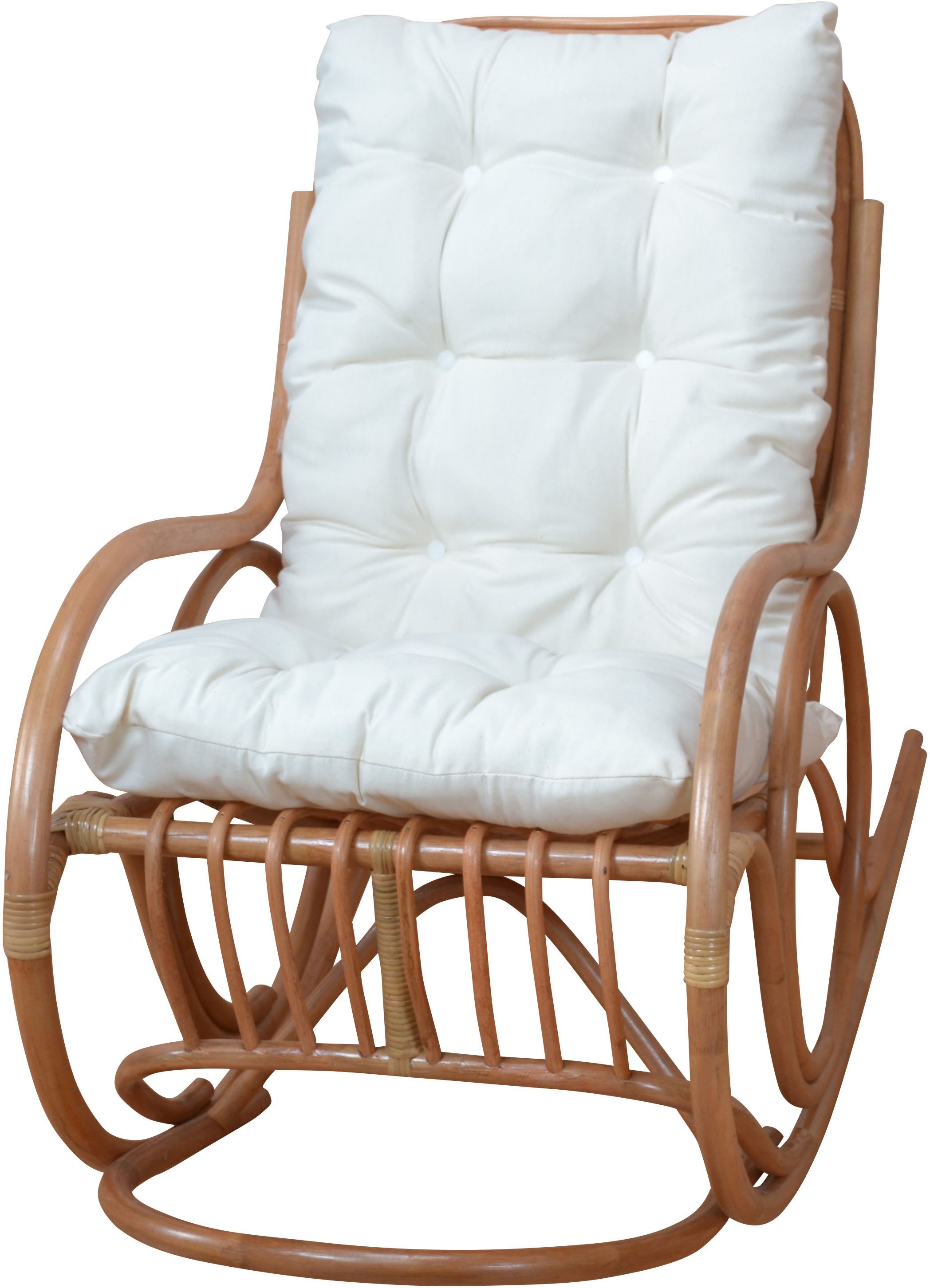 HOFMANN LIVING AND MORE Schaukelsessel (1-St), Handgeflochten