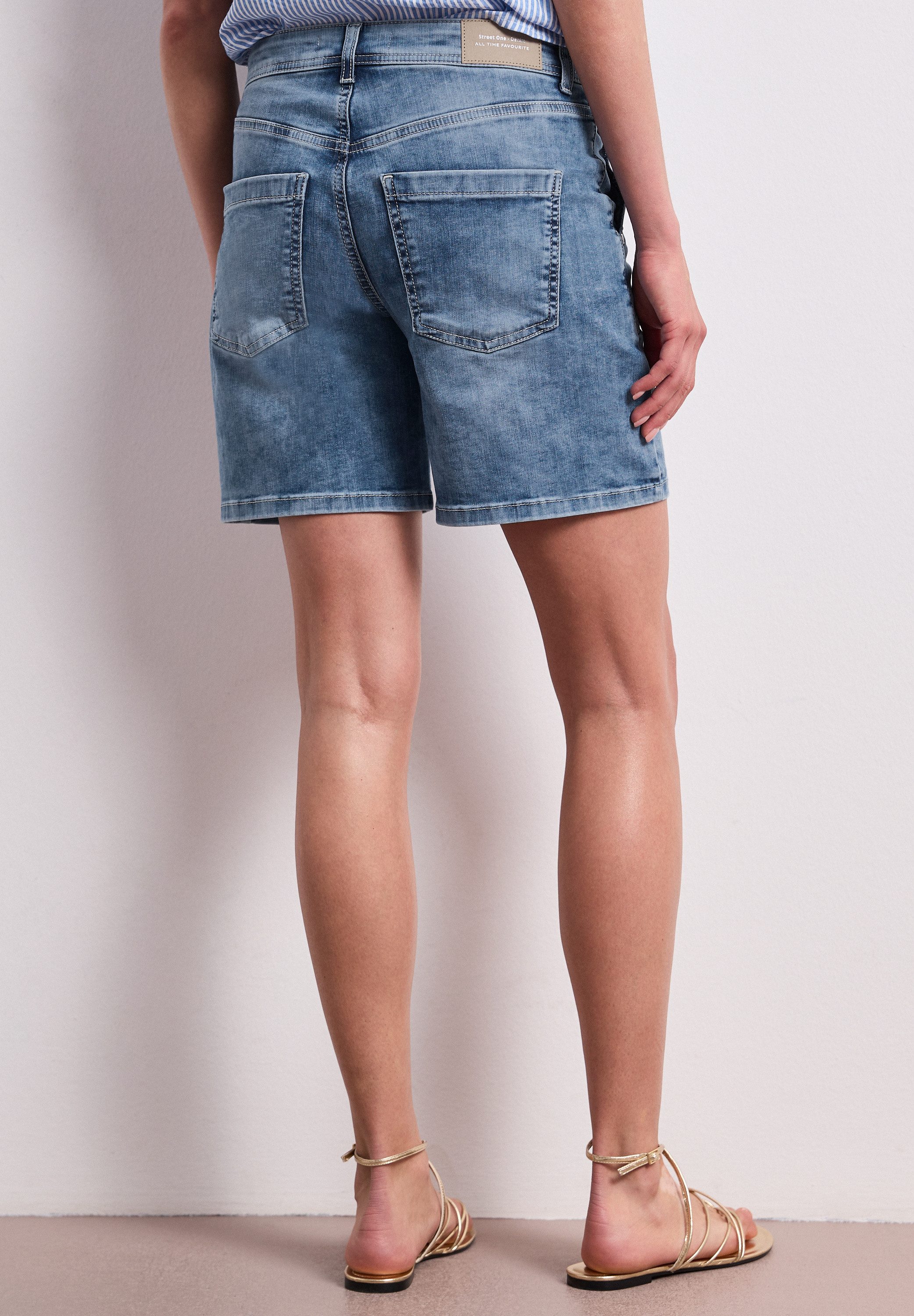 STREET ONE Shorts Sommer-Jeans-Shorts mit Stretch