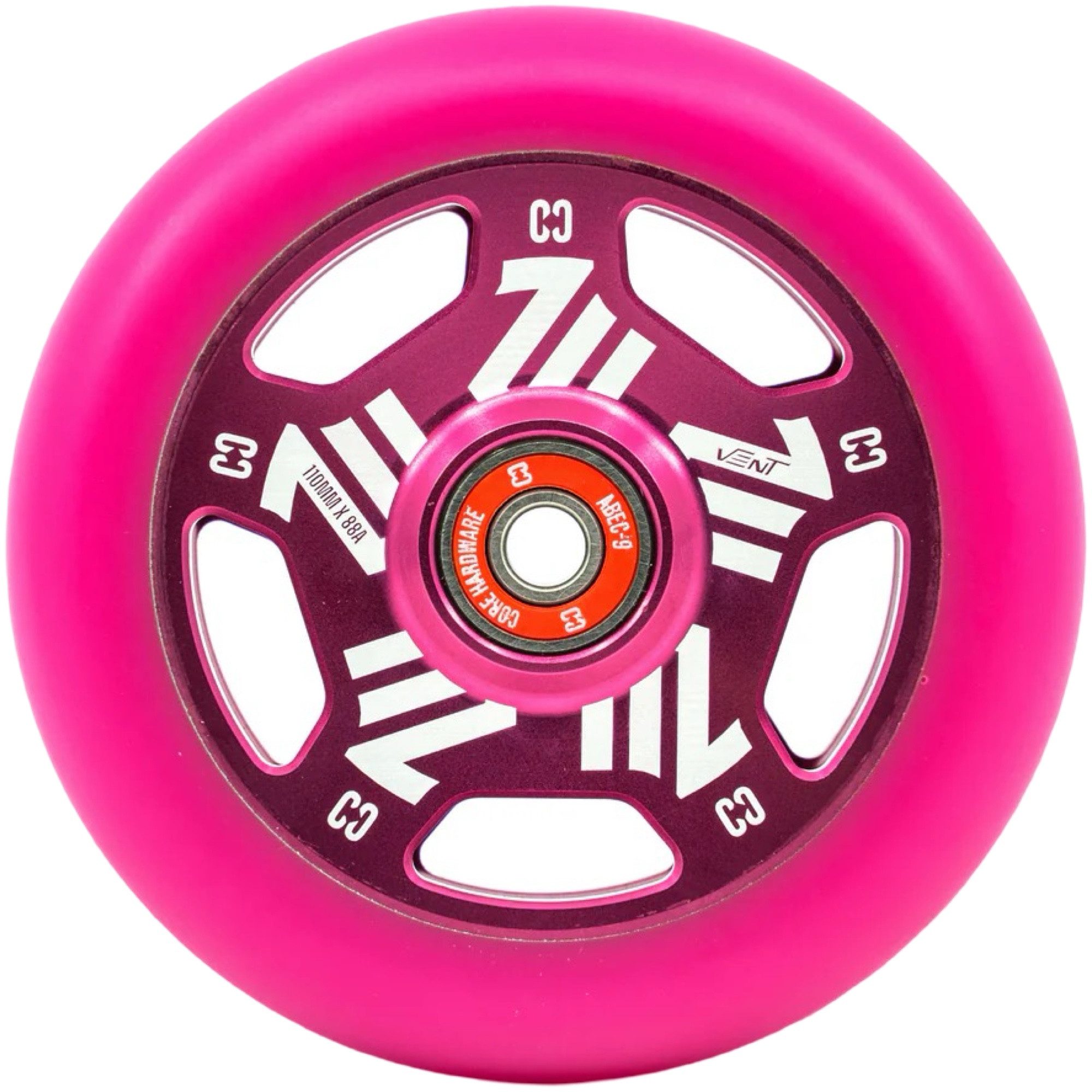 Core Action Sports Stuntscooter Core Vent Hollow Stunt-Scooter Rolle 110mm Pink