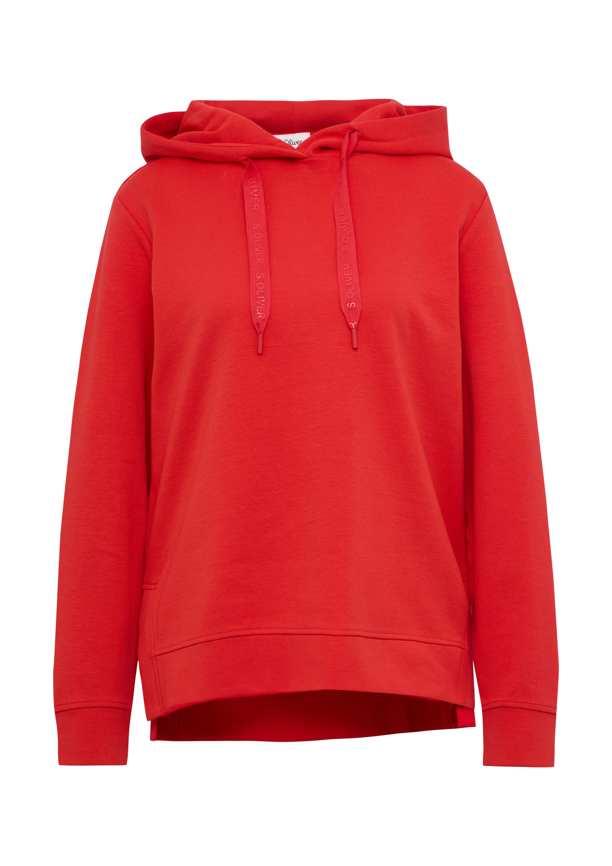 s.Oliver Sweatshirt Sweatshirt Weiches Kapuzensweatshirt mit seitlichen Sch günstig online kaufen