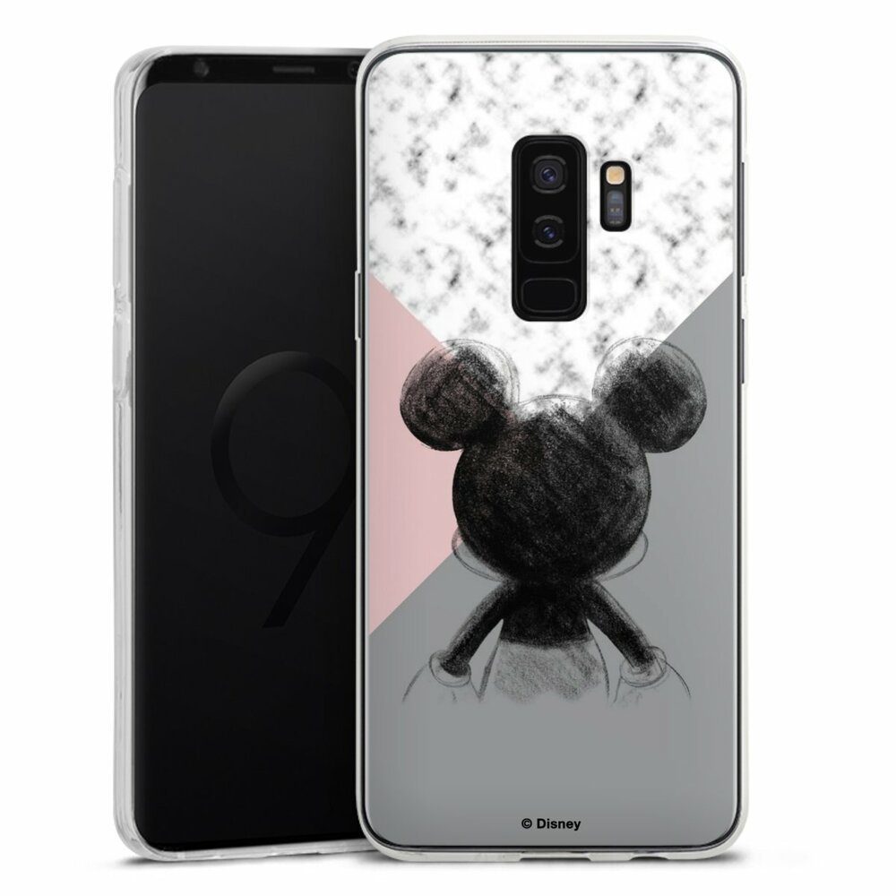DeinDesign Handyhülle Disney Marmor Mickey Mouse Mickey Mouse Scribble, Samsung  Galaxy S9 Plus Silikon Hülle Bumper Case Handy Schutzhülle