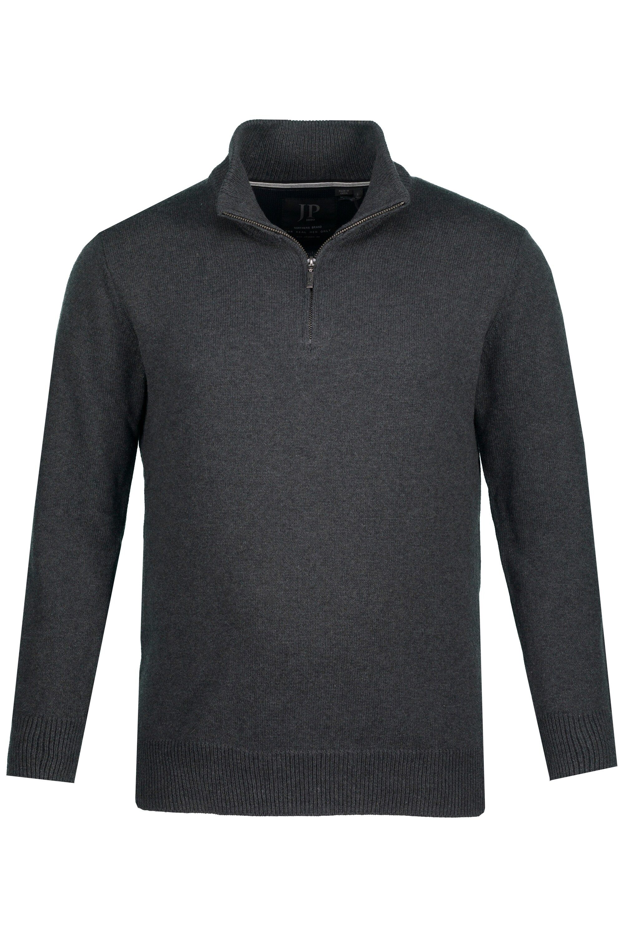 JP1880 Rundhalspullover bis 7XL Troyer aus Strick Pullover mit Stehkragen günstig online kaufen