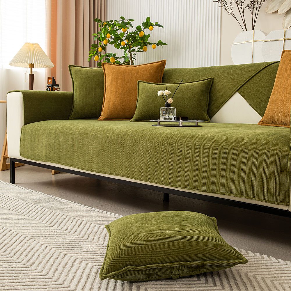 TUWENA Sofahusse Sofabezug rutschfeste Couch überzug Sofadecke,Sofa Sitzkissenbezug, Sofaschutz1 2 3 4-Seater L Shape Sofaschoner