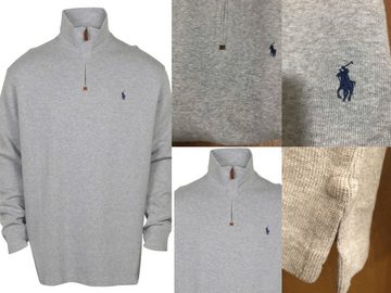 Ralph Lauren Sweatshirt POLO RALPH LAUREN Half Zip Jumper Rib Troyer Sweater Sweatshirt Pulli