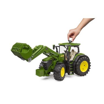 Bruder® Modelltraktor Traktor John Deere 7R350 mit Frontlader, 03151 Spielzeugtraktor Spielzeugauto Grün