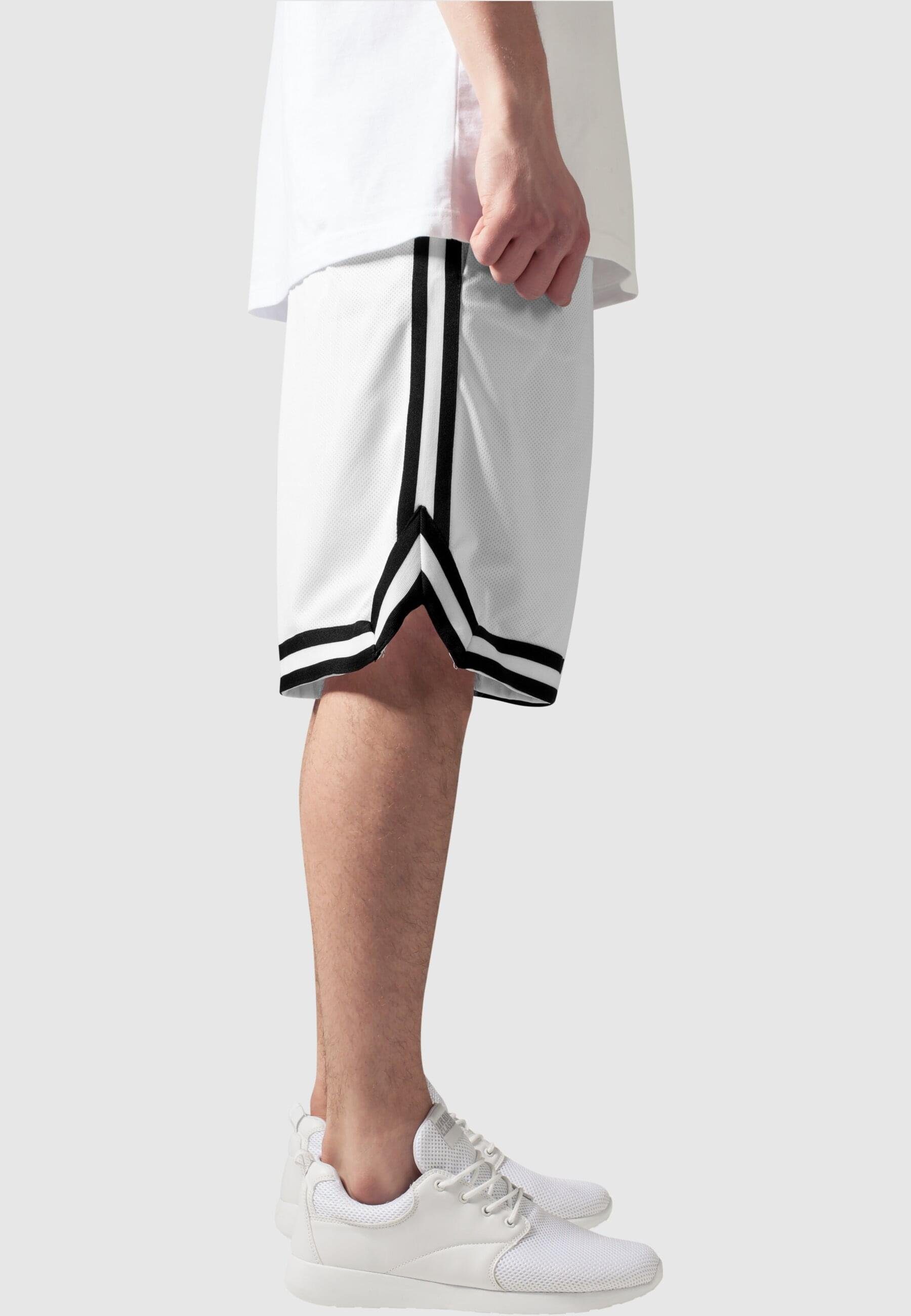 Stoffhose Shorts Stripes white/black/white URBAN Mesh (1-tlg) CLASSICS Herren