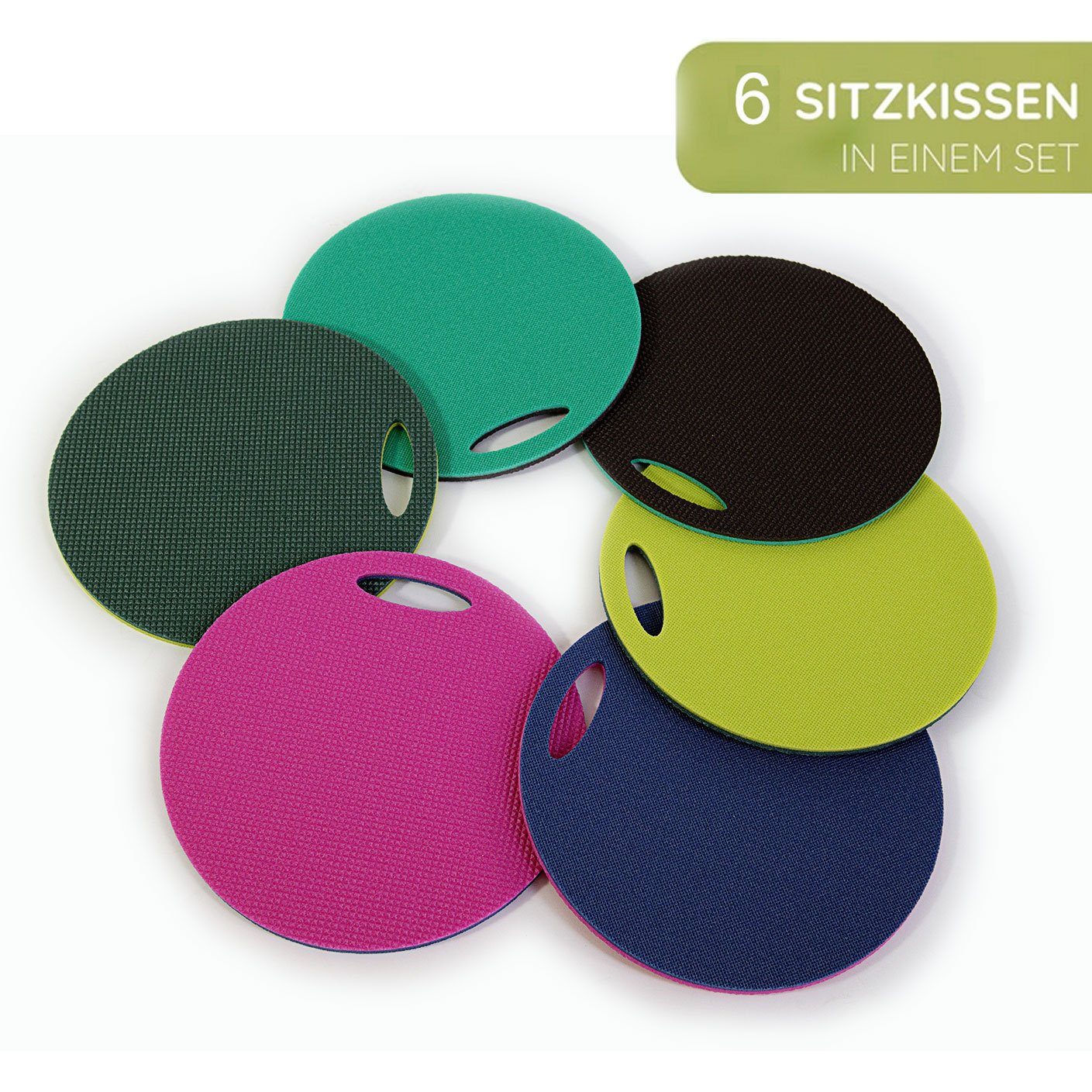 Yate Sitzkissen Yate Set 6 doppelte Kinder Sitzkissen Schaumstoff zweifarbi günstig online kaufen