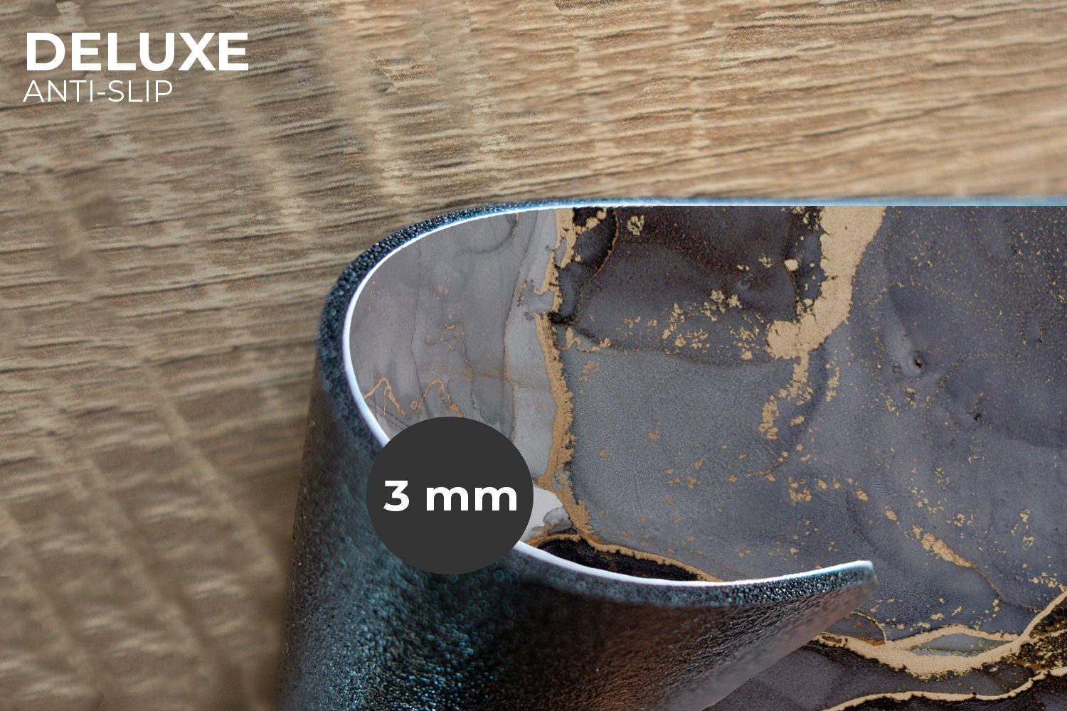 MuchoWow Platzset Marmoroptik/print - Gold - Grau, (6-St), Platzsets, Tisch günstig online kaufen