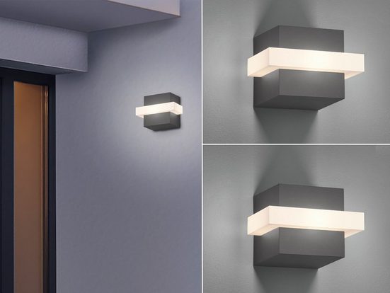 meineWunschleuchte LED AußenWandleuchte, 2er Set FassadenBeleuchtung