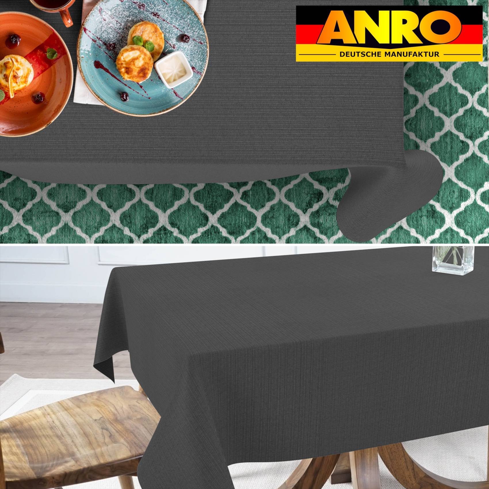 ANRO Tischdecke Premium Stoff-Tischtuch mit Beschichtung günstig online kaufen