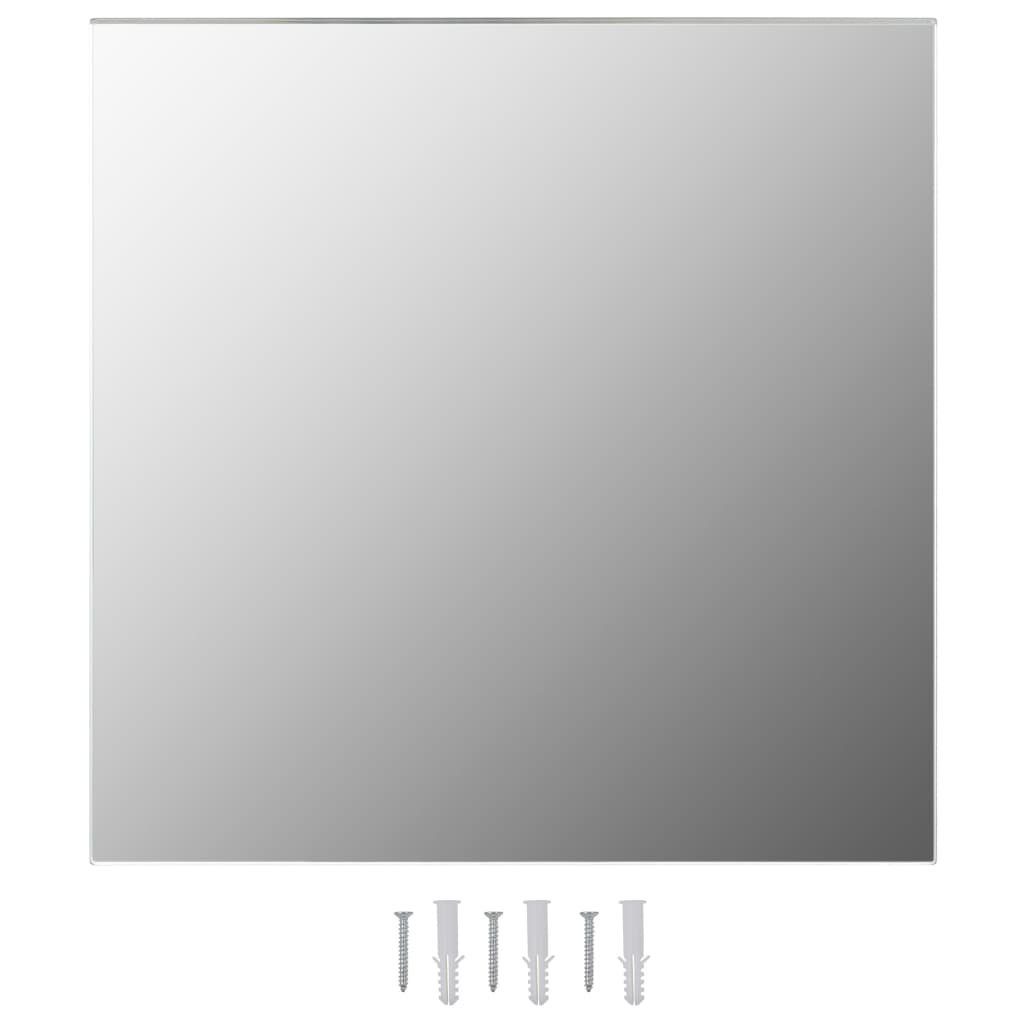 Wandspiegel Spiegel Stk 2 cm 60x60 Quadratisch Glas vidaXL