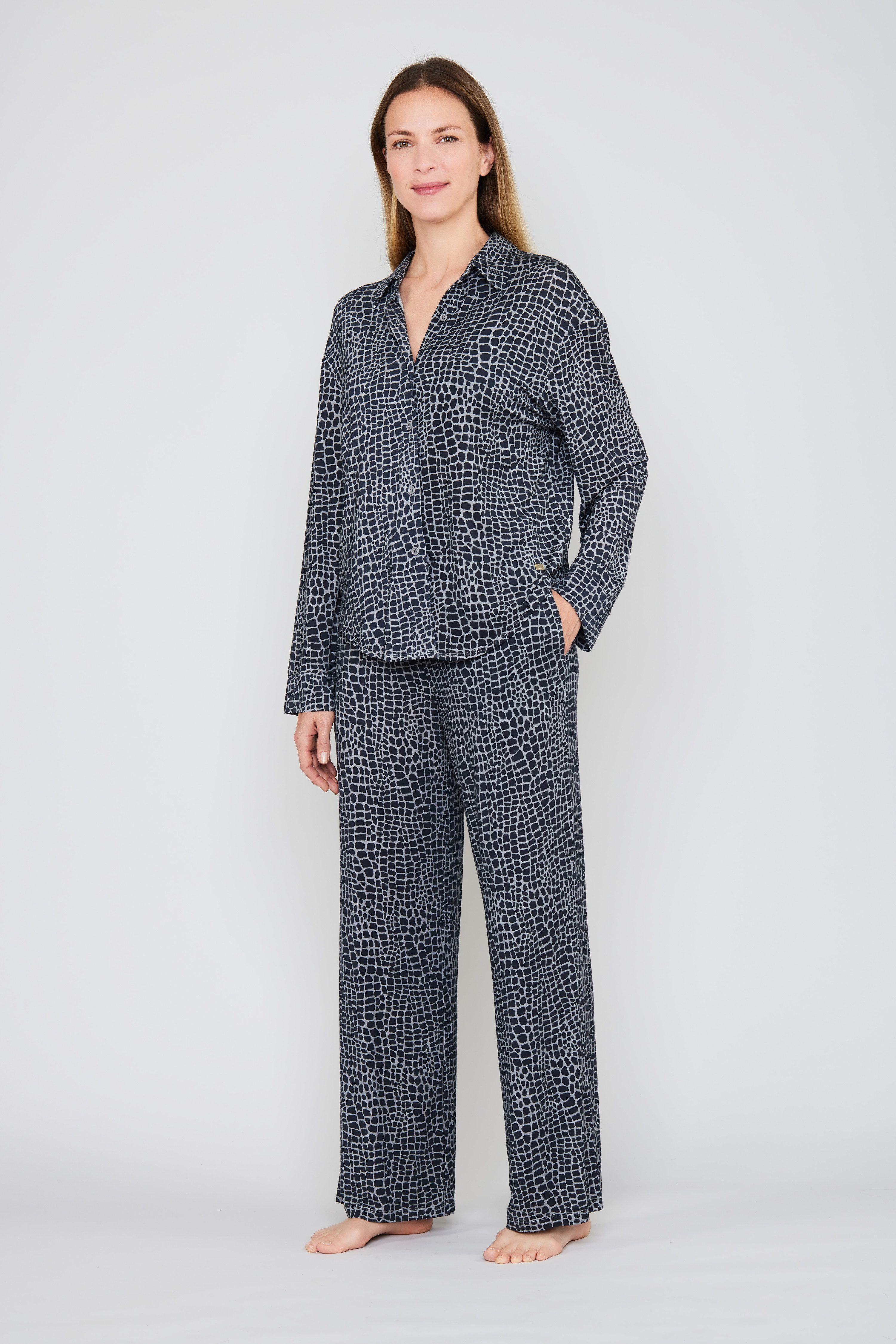 JOOP! Pyjamahose Luxe Modal Printed