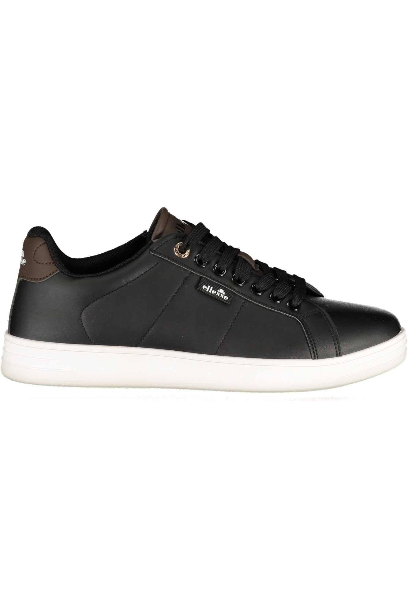 Ellesse Sneaker Herren Sportschuh: Schwarz mit braunen Akzenten und
