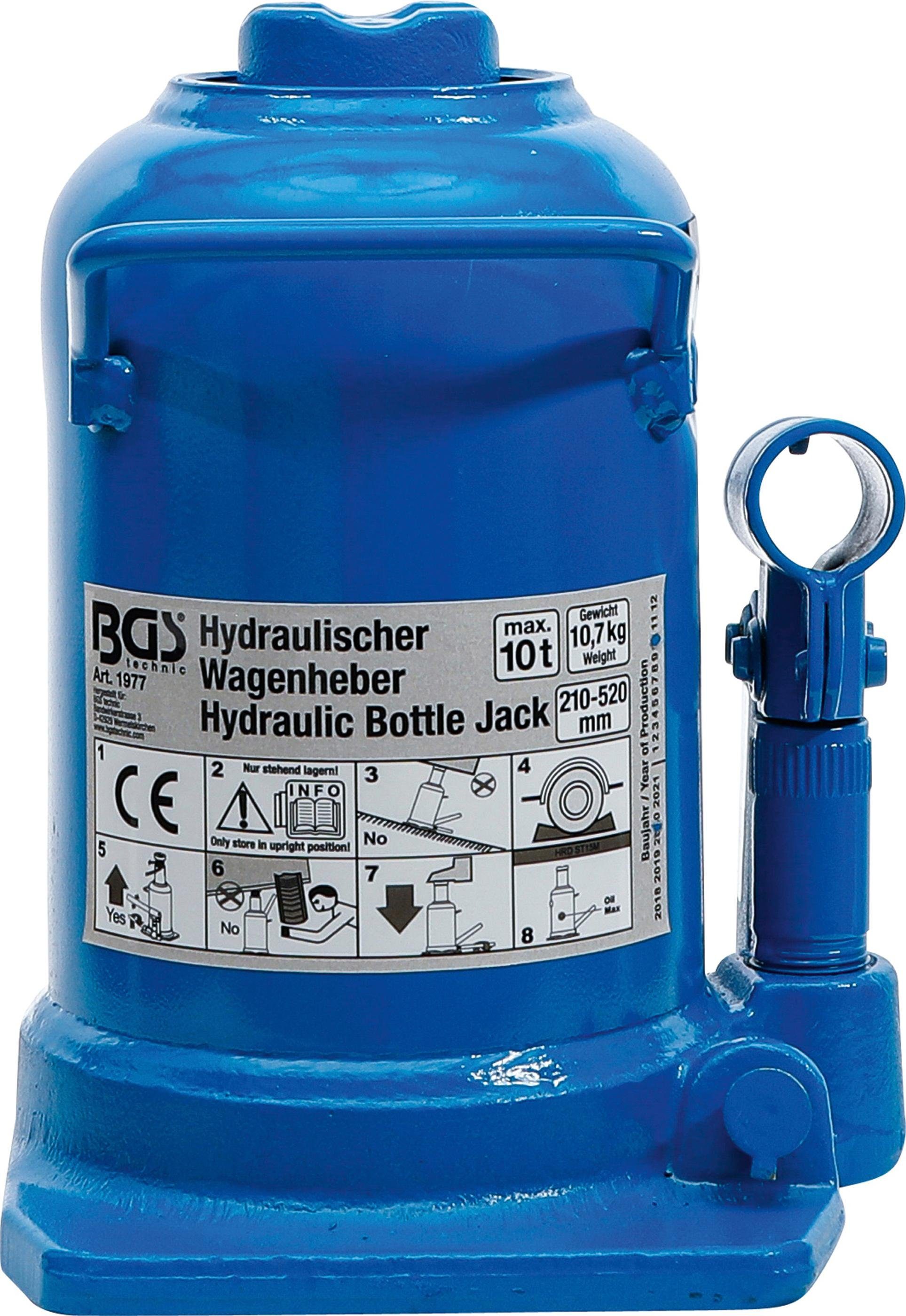 BGS Unterstellbock t technic Hydraulischer Flaschen-Wagenheber, 10