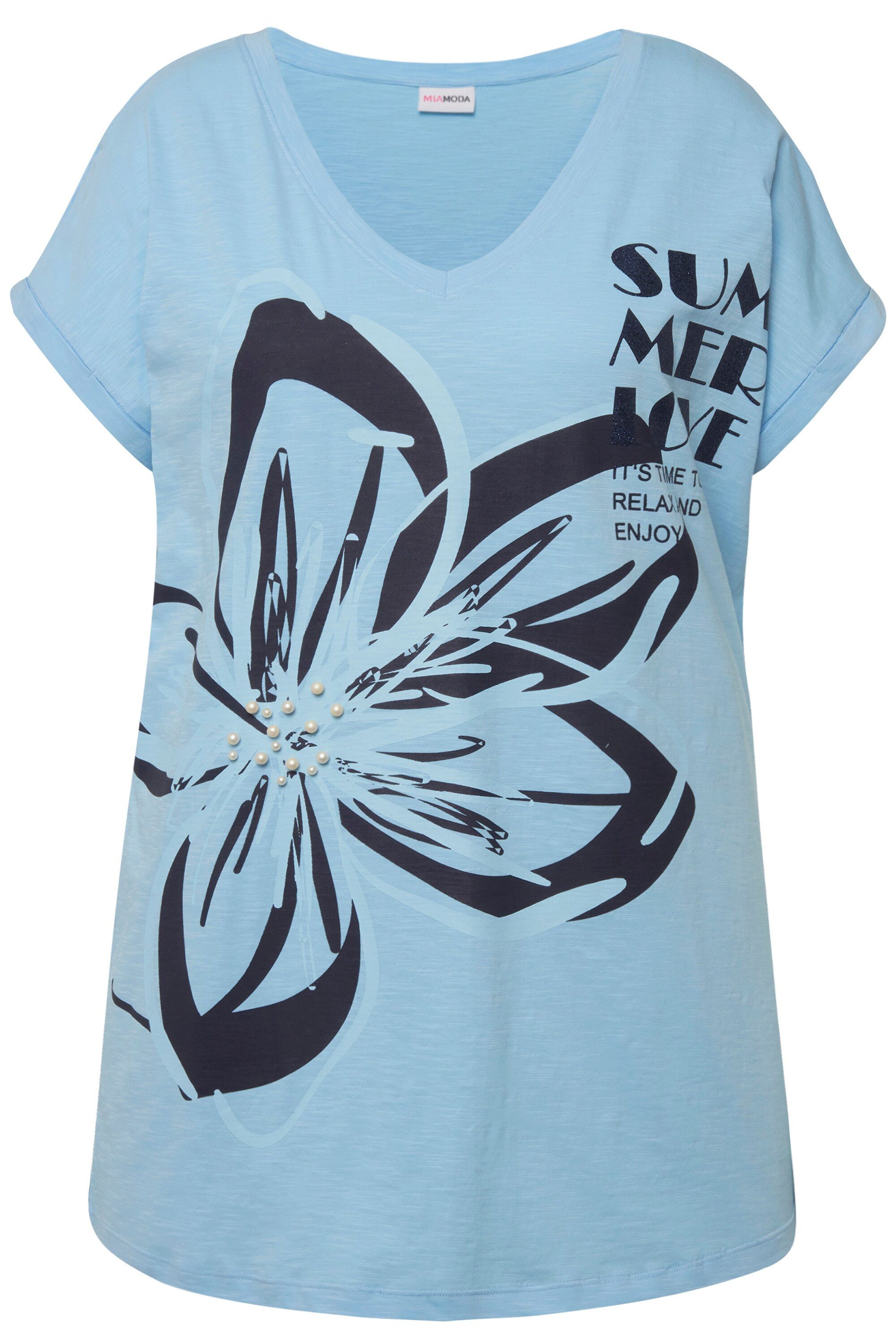 MIAMODA T-Shirt T-Shirt oversized XL Blüte günstig online kaufen