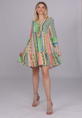 YC Fashion & Style Tunikakleid "Boho-Chic Patchwork Tunika " Alloverdruck, Boho, Casual, Patchwork