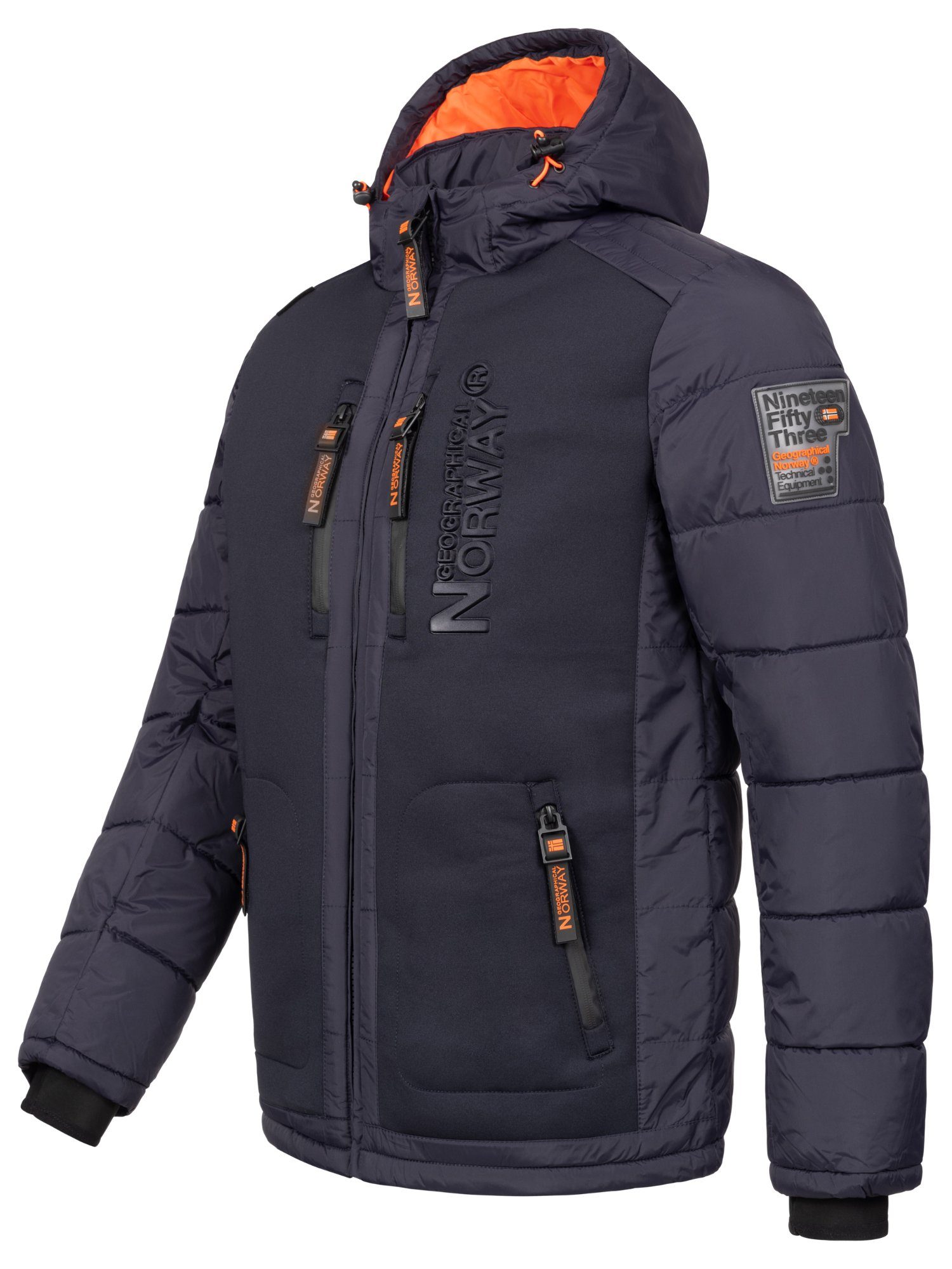 Geographical Norway Winterjacke Herren Winterjacke Outdoorjacke mit Kapuze günstig online kaufen