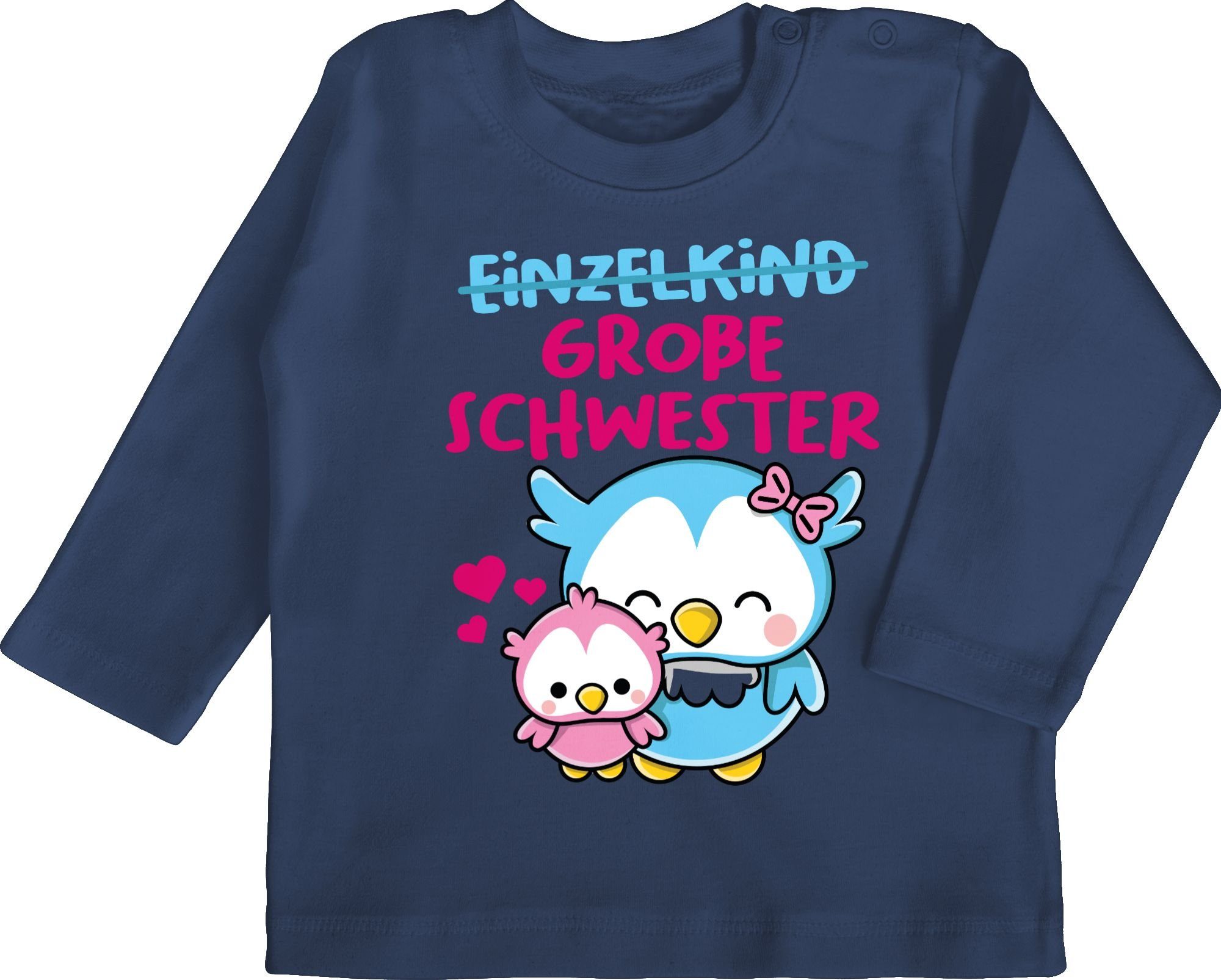 Shirtracer TShirt »Einzelkind große Schwester mit Eulen Geschwister