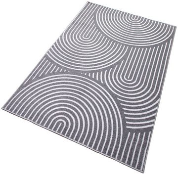 Teppich »Fadel«, andas, rechteckig, Höhe: 9 mm, 3D-Effekt, softer Kurzflor, pflegeleicht, leichter Glanz, Scandi-Look