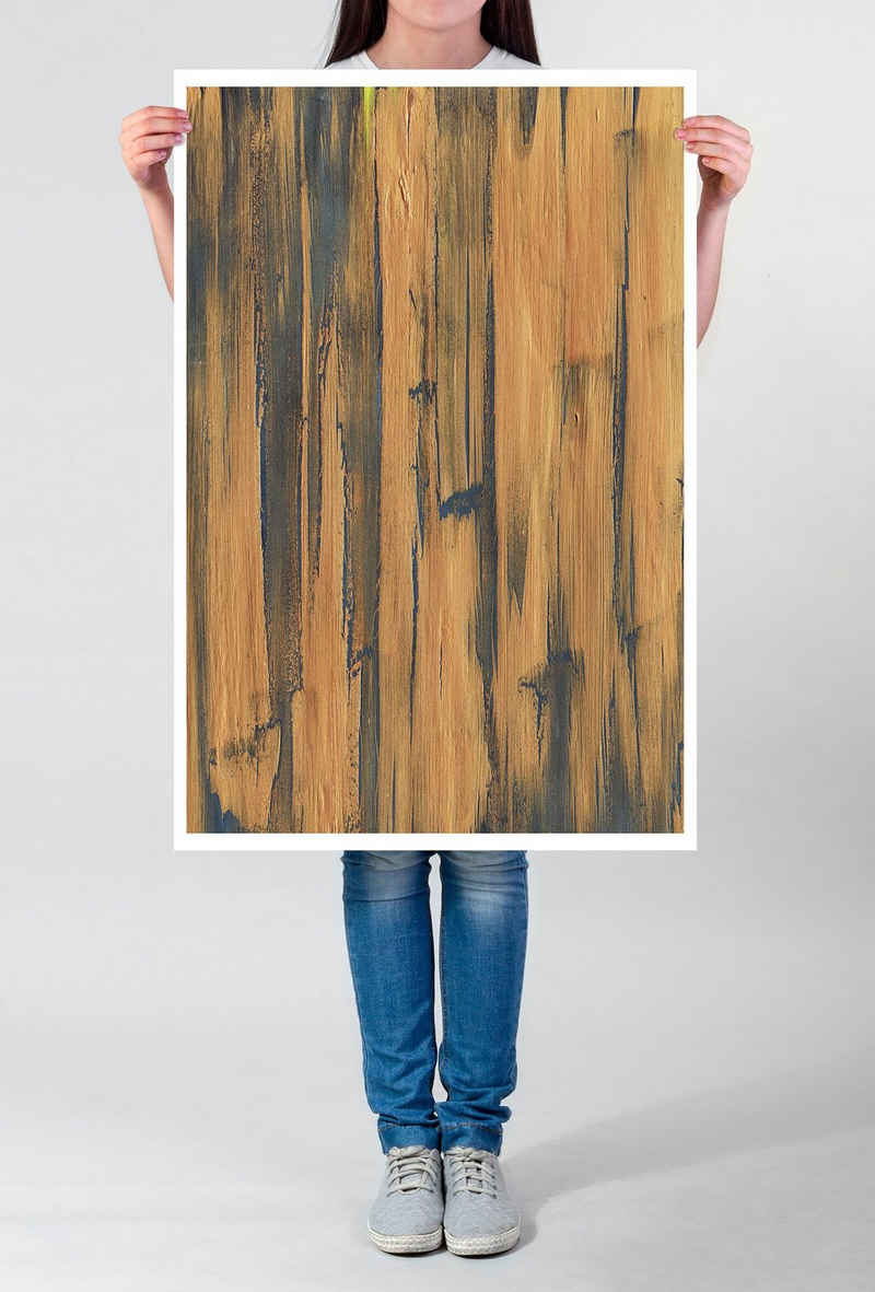 Sinus Art Poster Holz - Poster 60x90cm