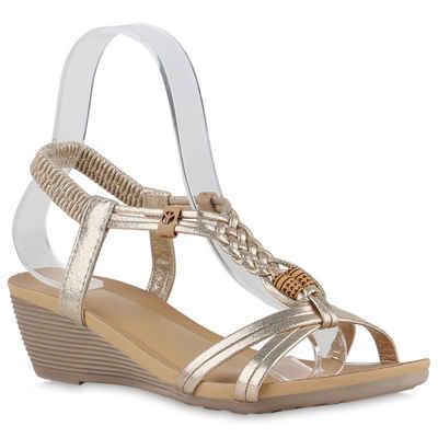 VAN HILL 840114 Keilsandalette Schuhe