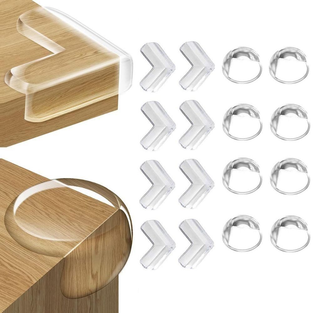 Montegoni Kindersicherung Baby Eckenschutz 16er Set Transparent – Möbel- & Tischschutz, Modern, funktional, familienfreundlich, minimalistisch