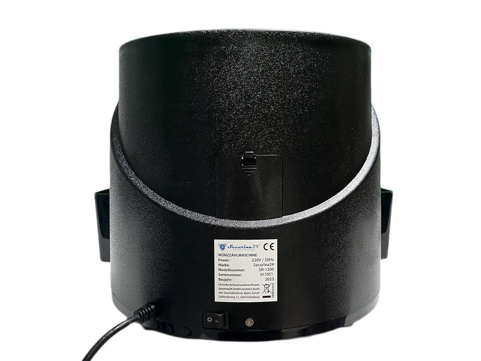 Securina24 Banknotenzähler Münzzähler SR1200 LCD mit Abhülsung