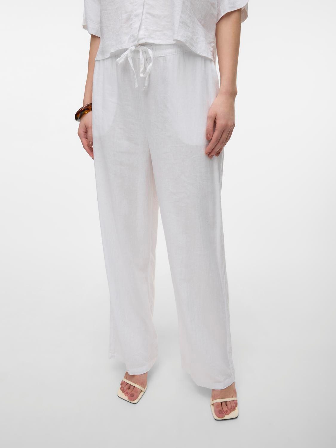 Vero Moda Schlupfhose VMLINN LINEN PANTS WVN NOOS Sommerhose, mit Leinen günstig online kaufen